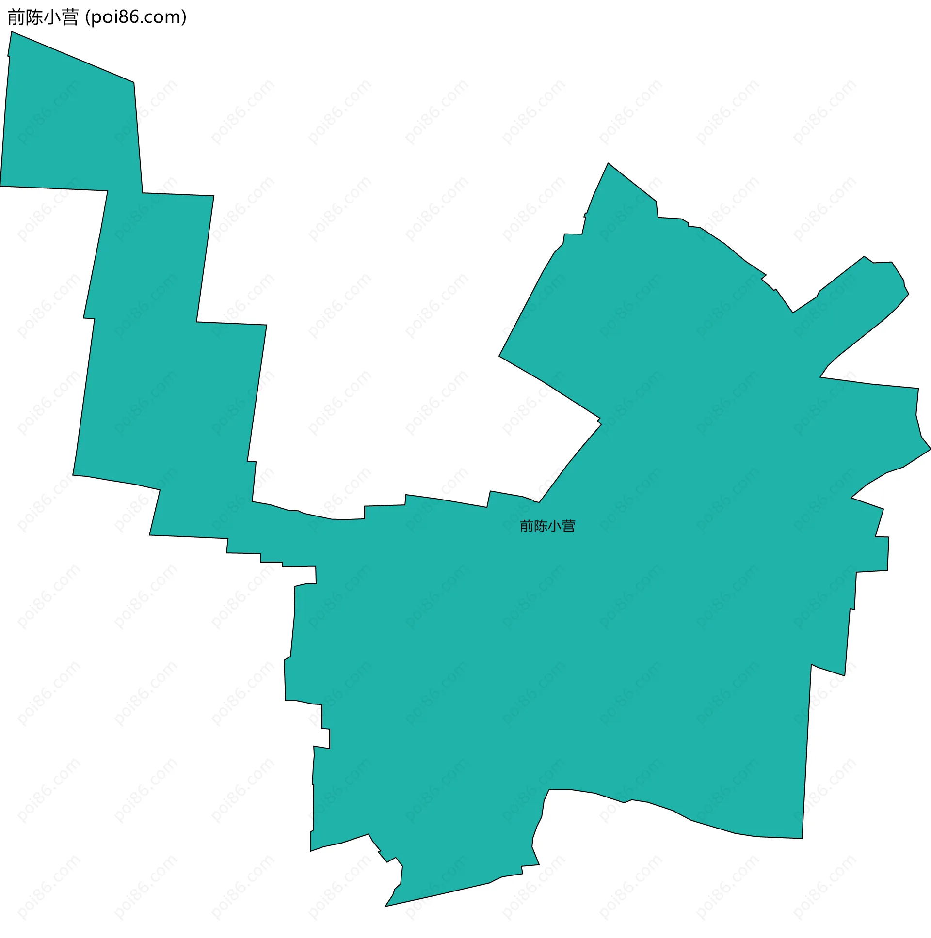 前陈小营边界地图
