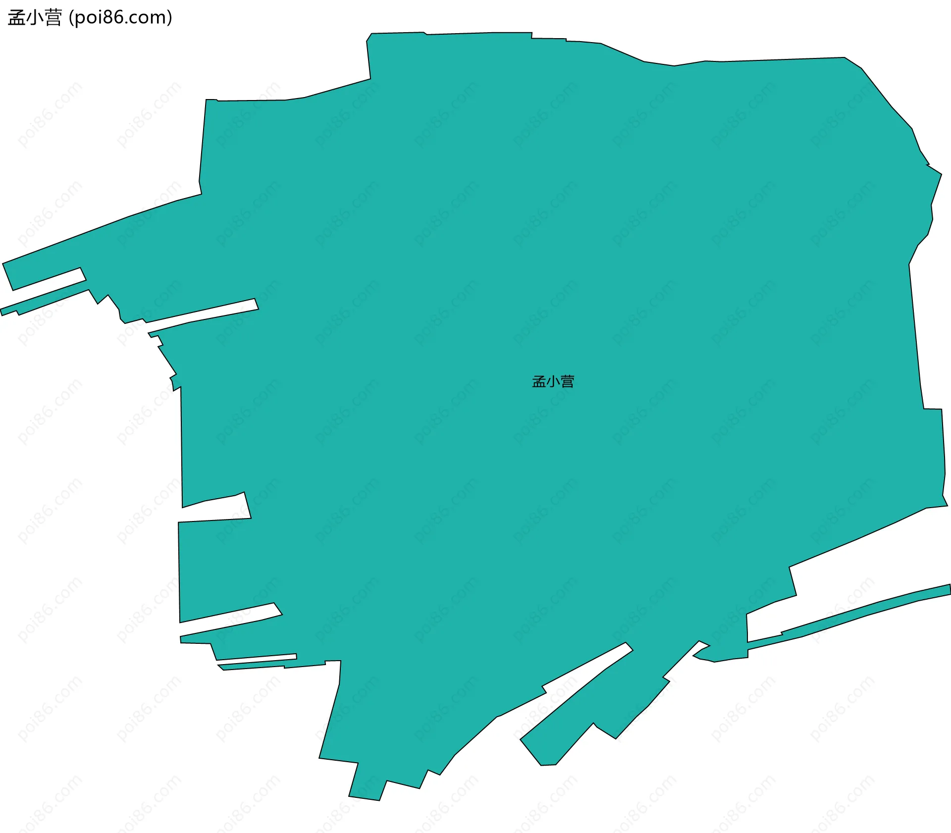 孟小营边界地图