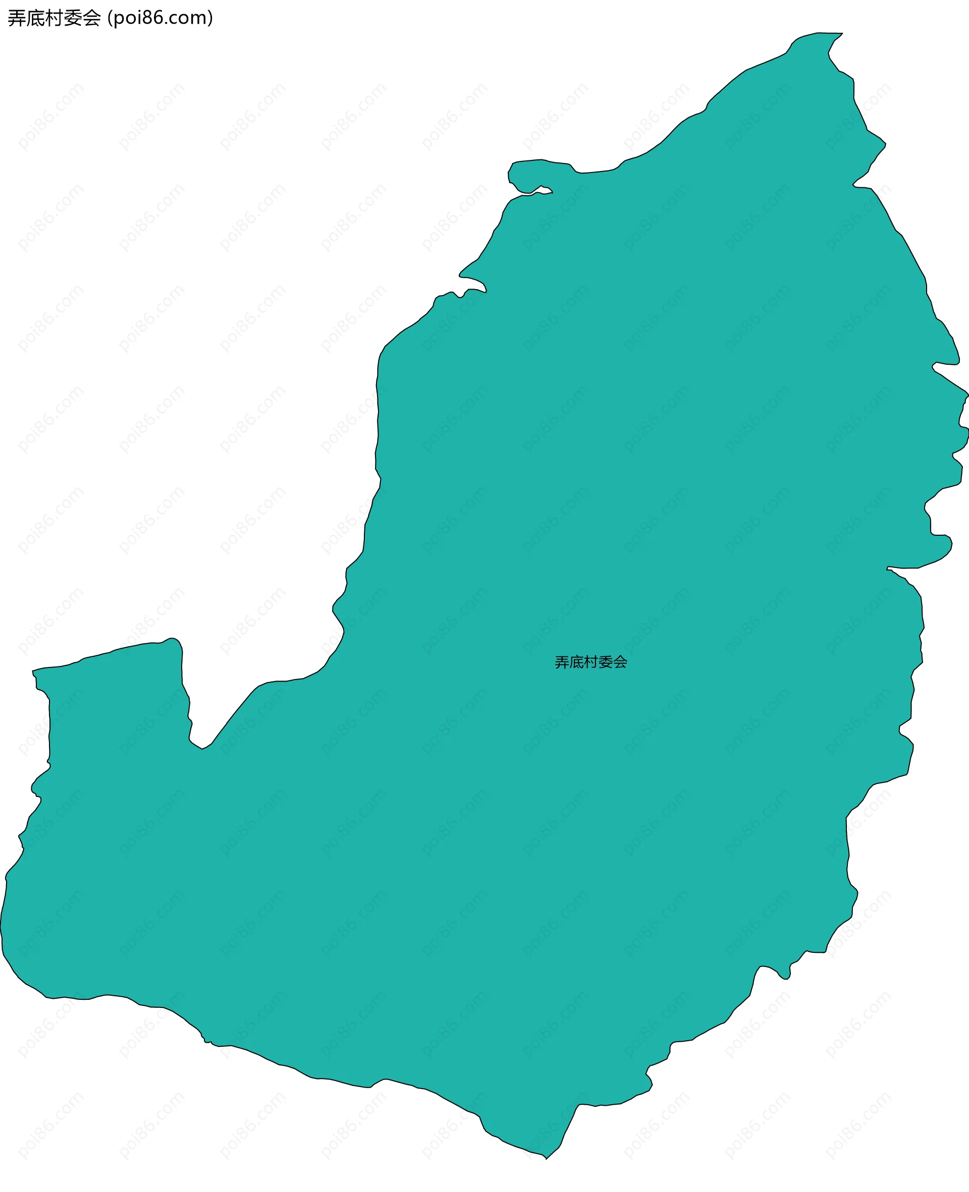 弄底村委会边界地图