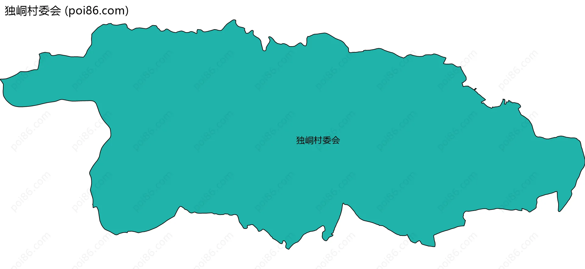 独峒村委会边界地图