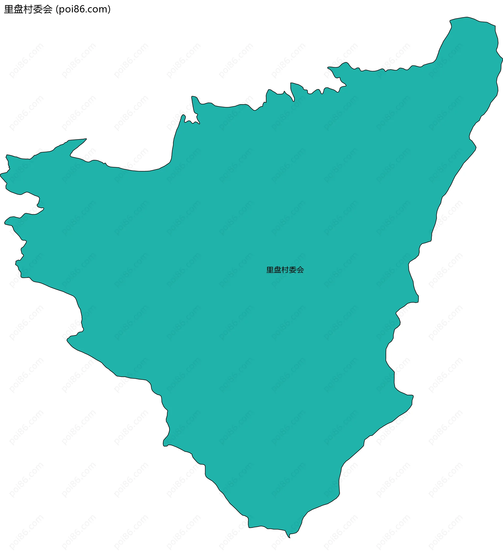 里盘村委会边界地图