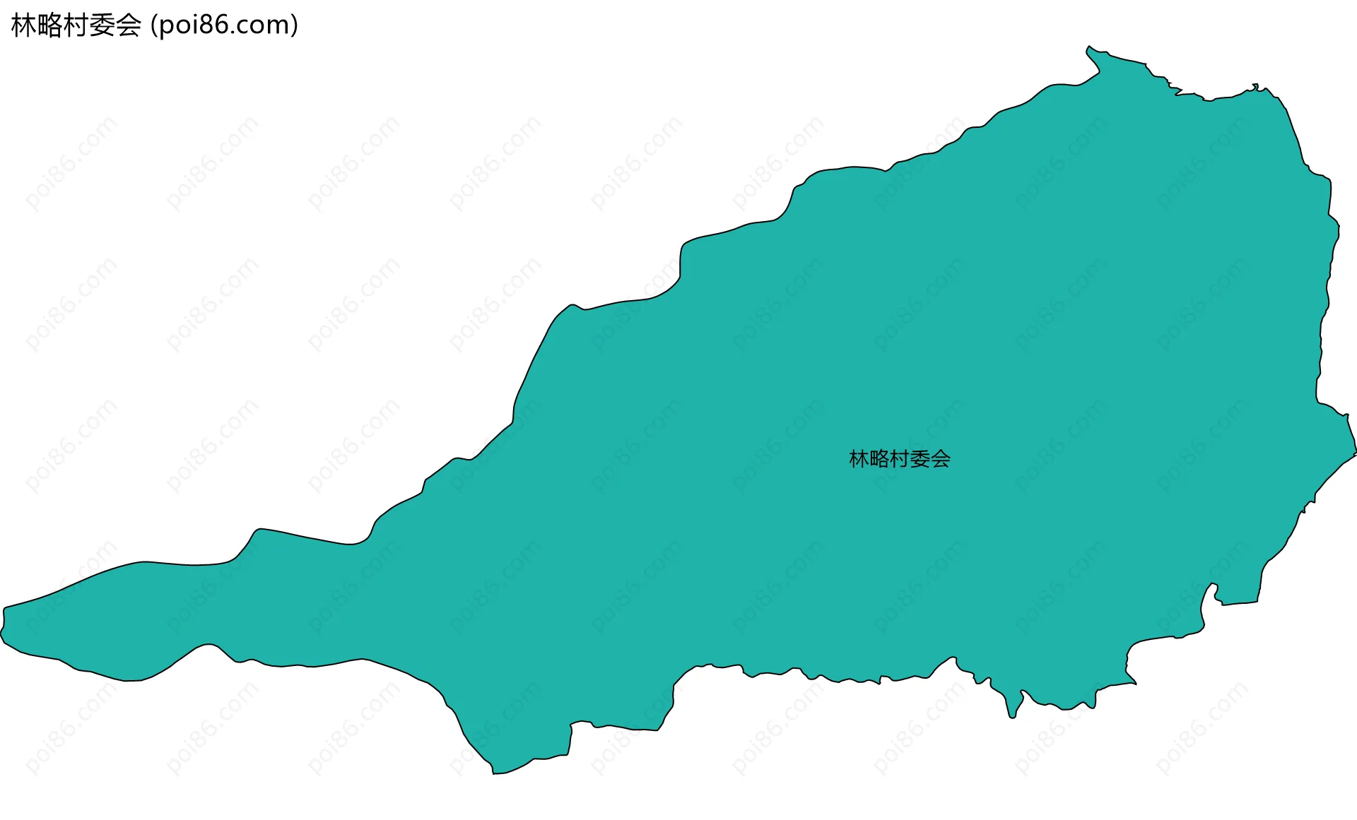 林略村委会边界地图