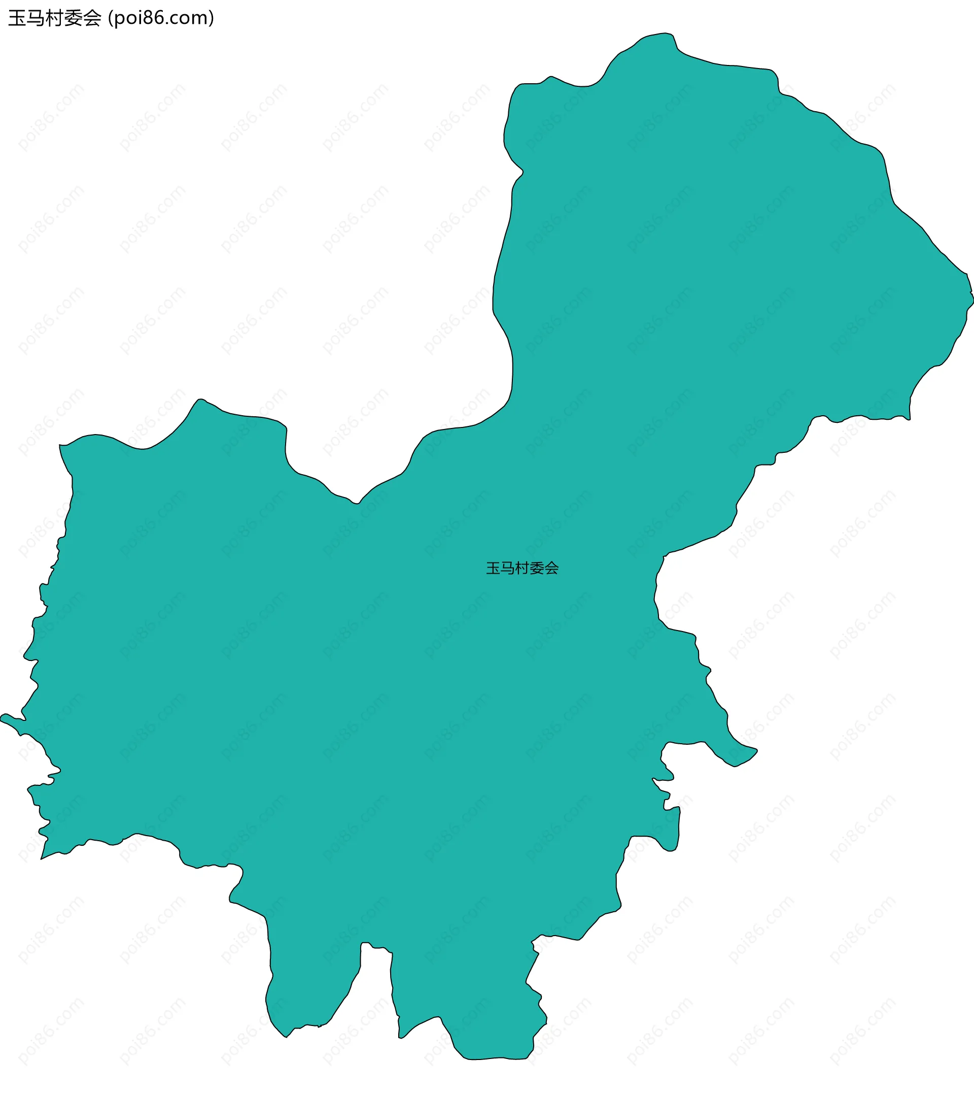 玉马村委会边界地图