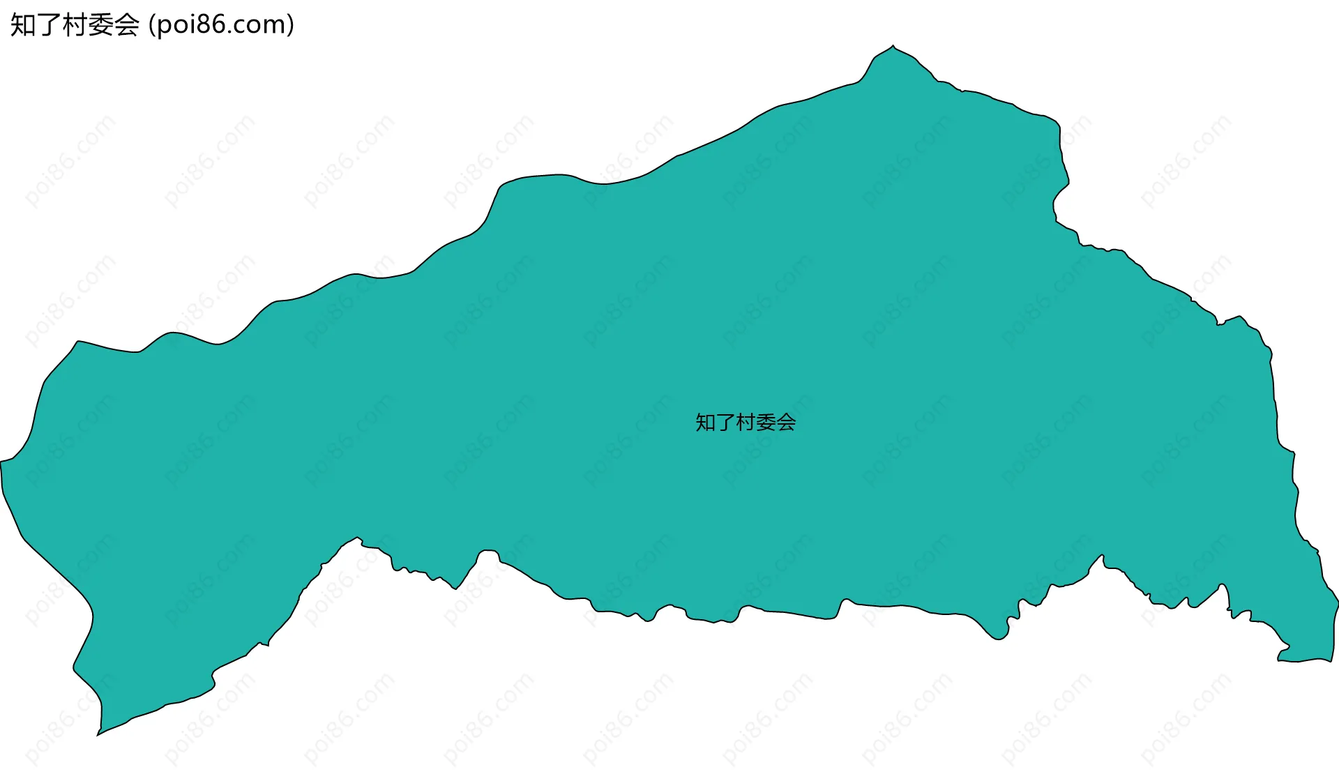 知了村委会边界地图