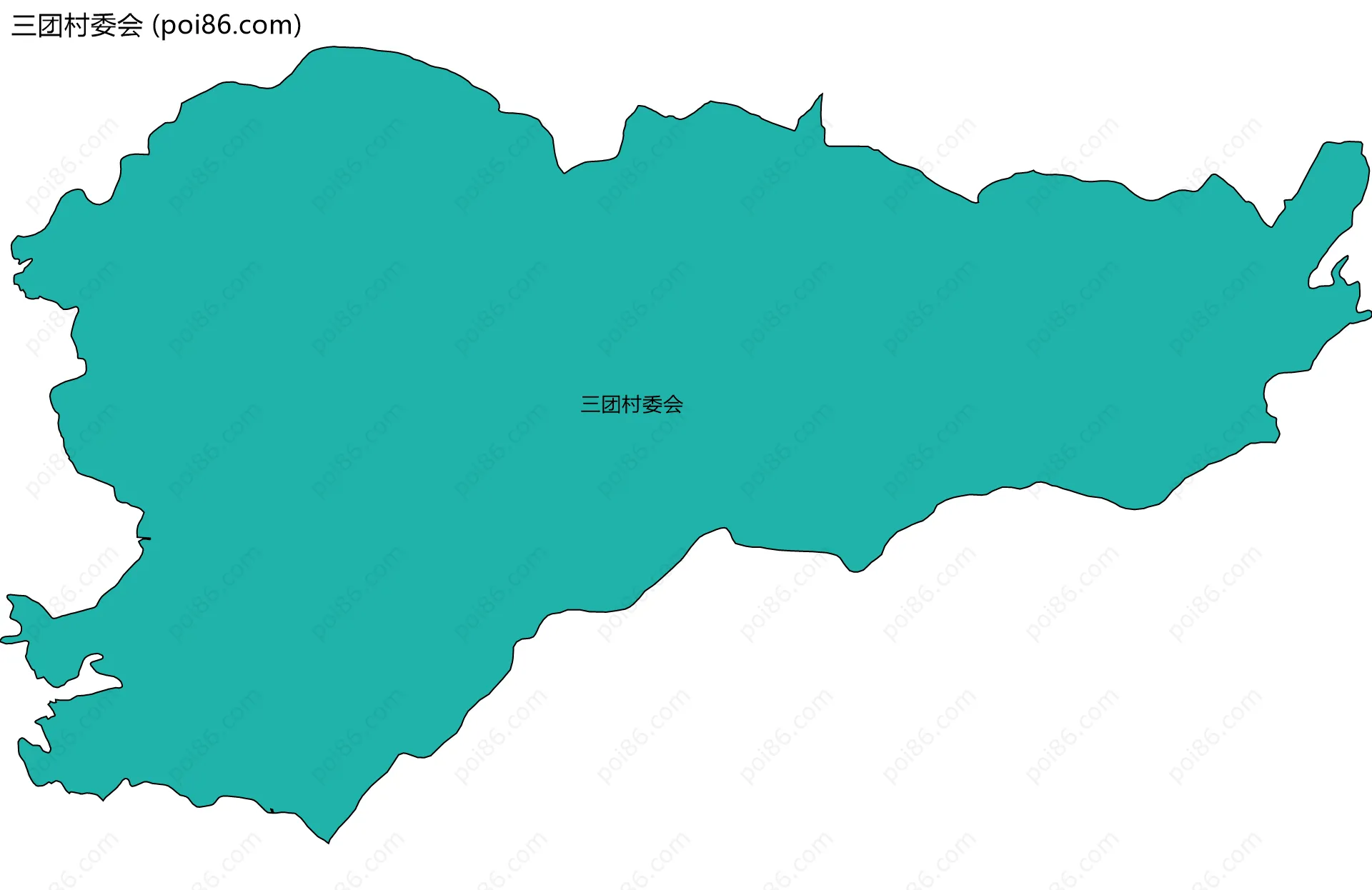 三团村委会边界地图