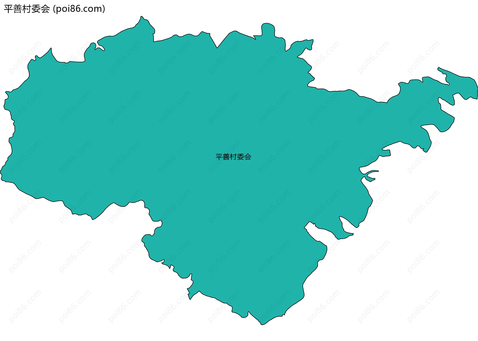 平善村委会边界地图