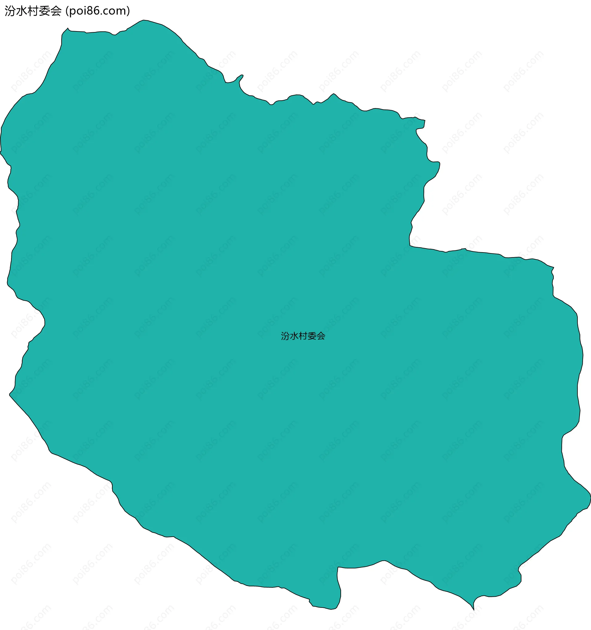 汾水村委会边界地图