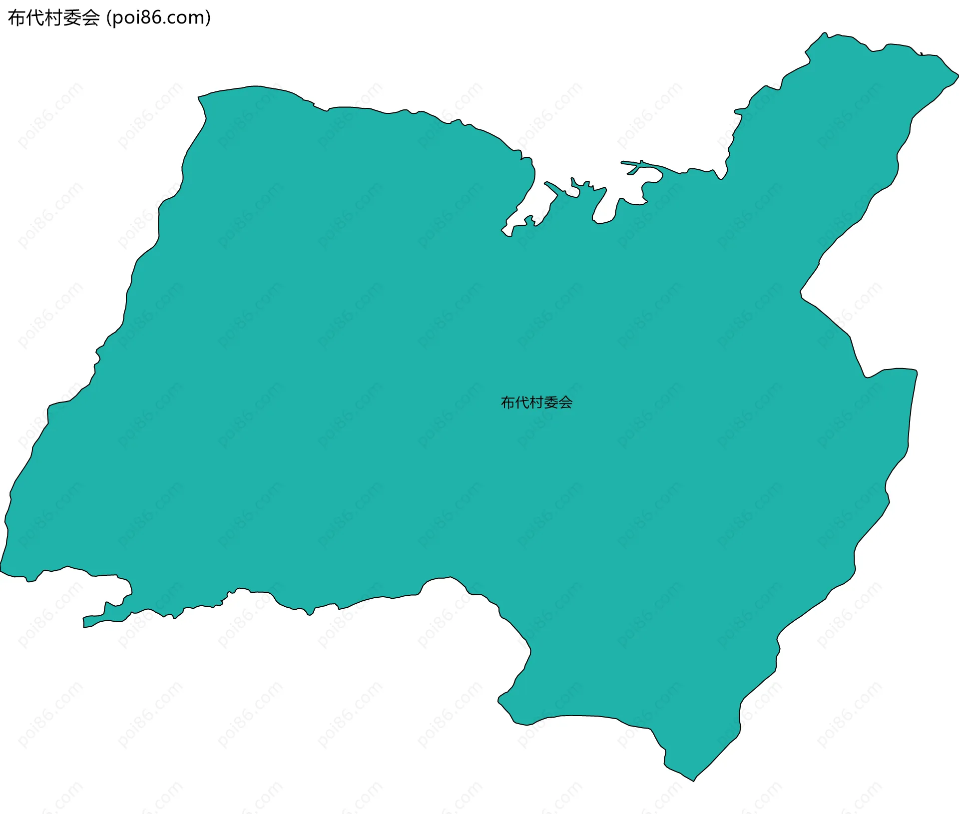 布代村委会边界地图