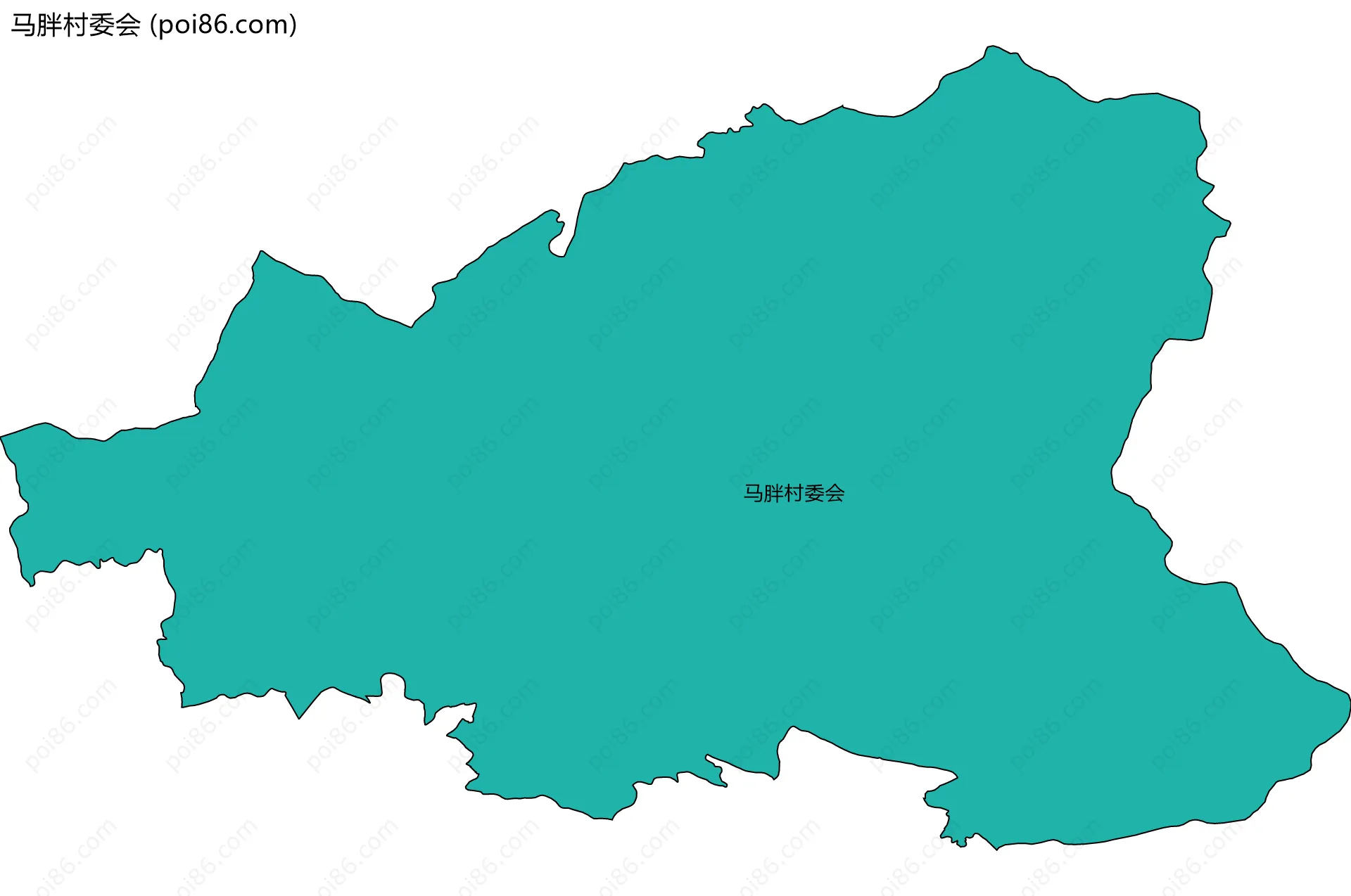 马胖村委会边界地图