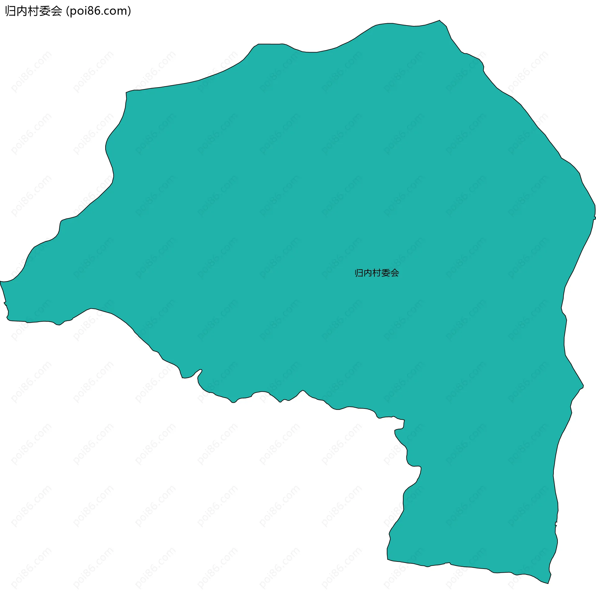 归内村委会边界地图
