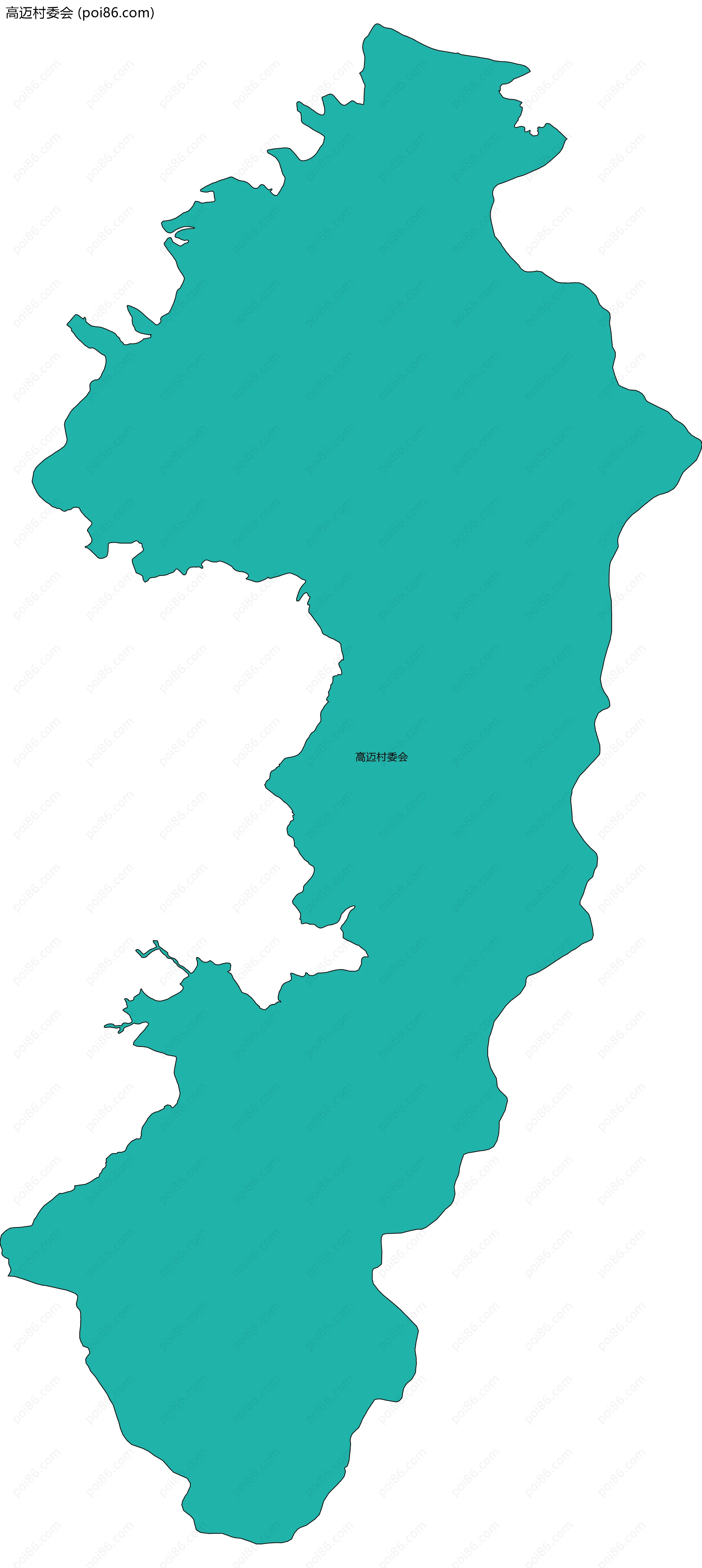 高迈村委会边界地图