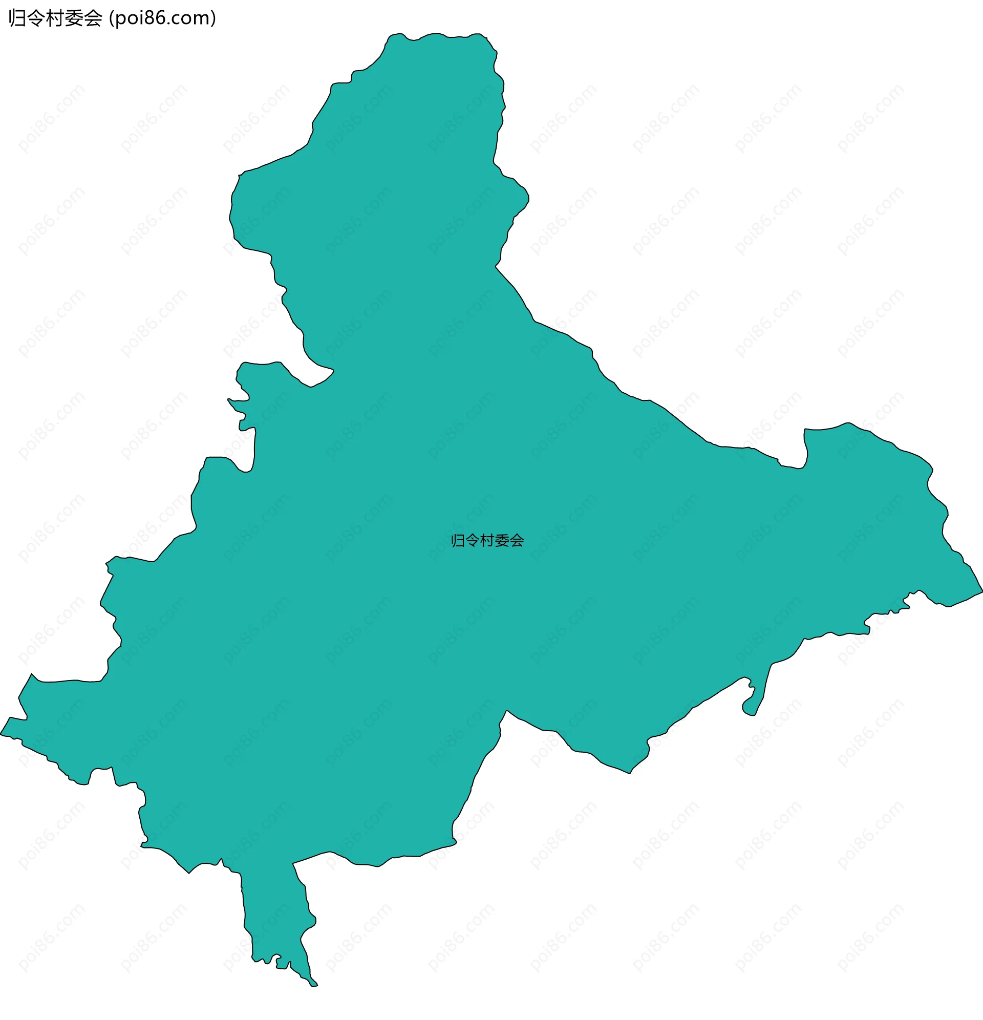 归令村委会边界地图