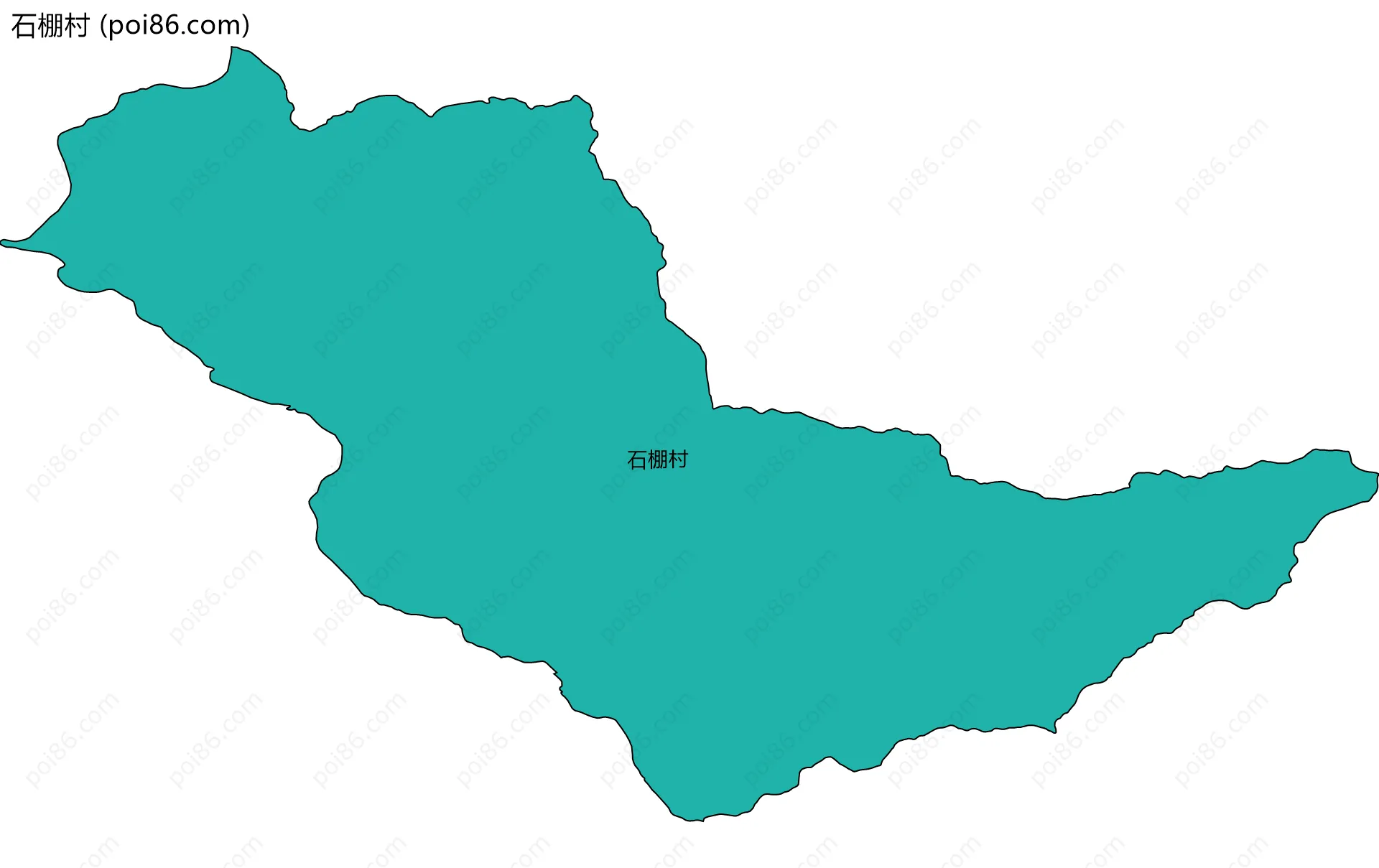 石棚村边界地图
