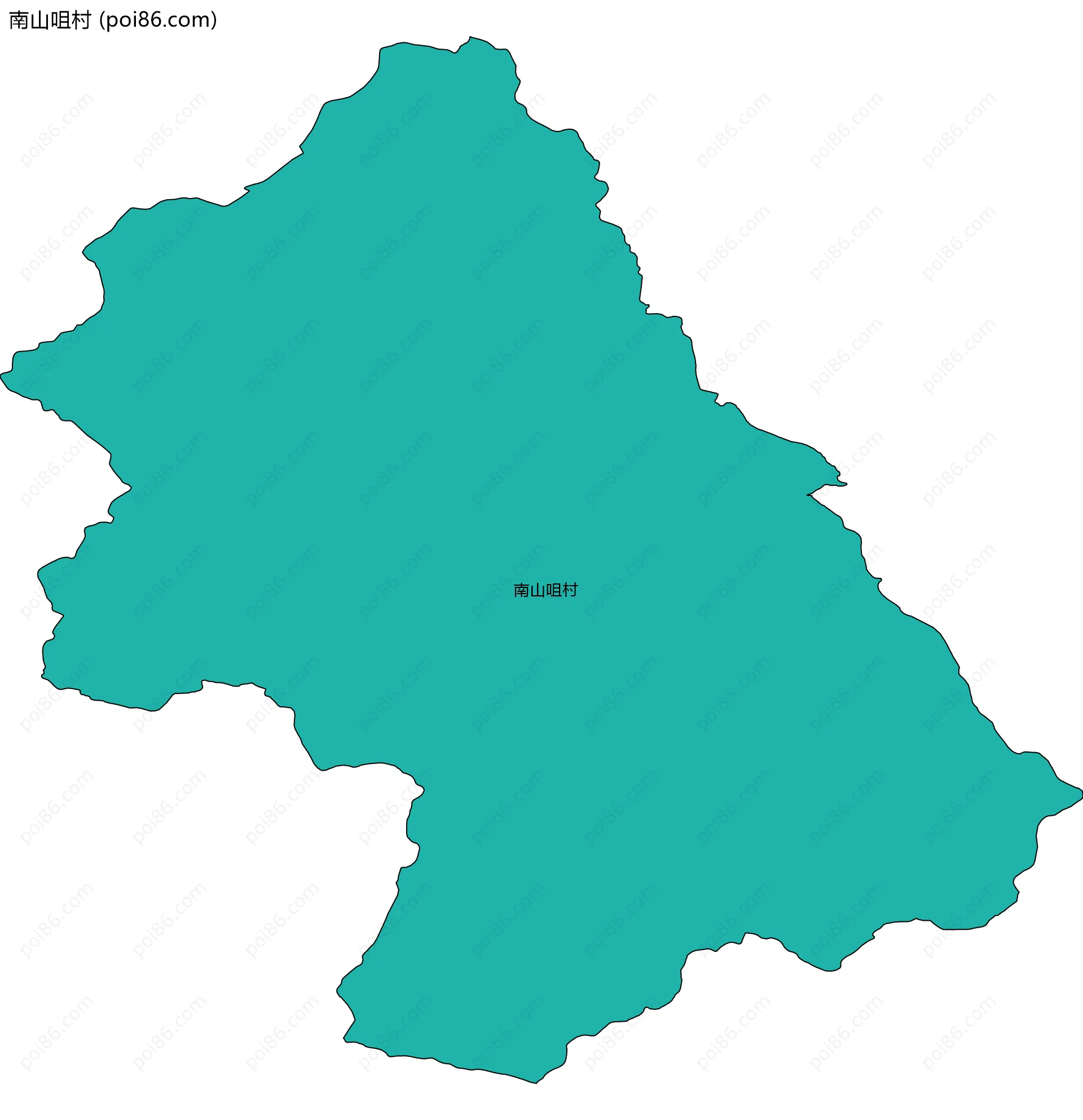 南山咀村边界地图