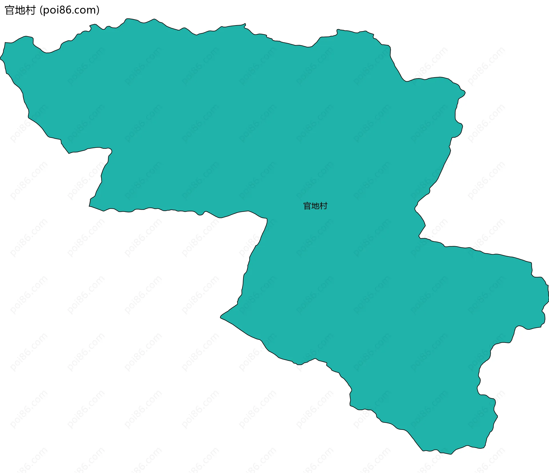 官地村边界地图