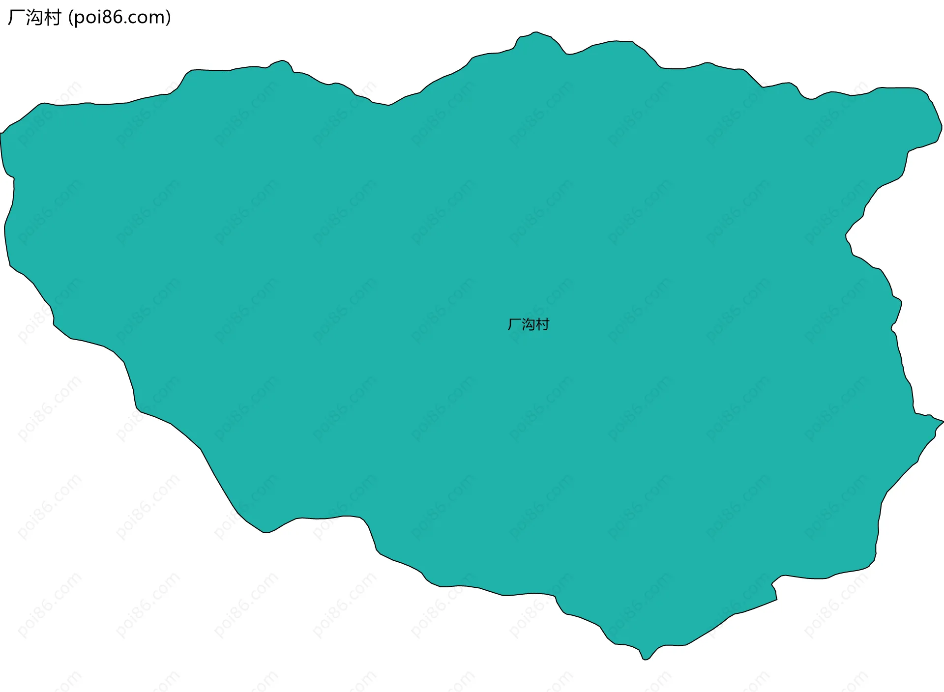 厂沟村边界地图