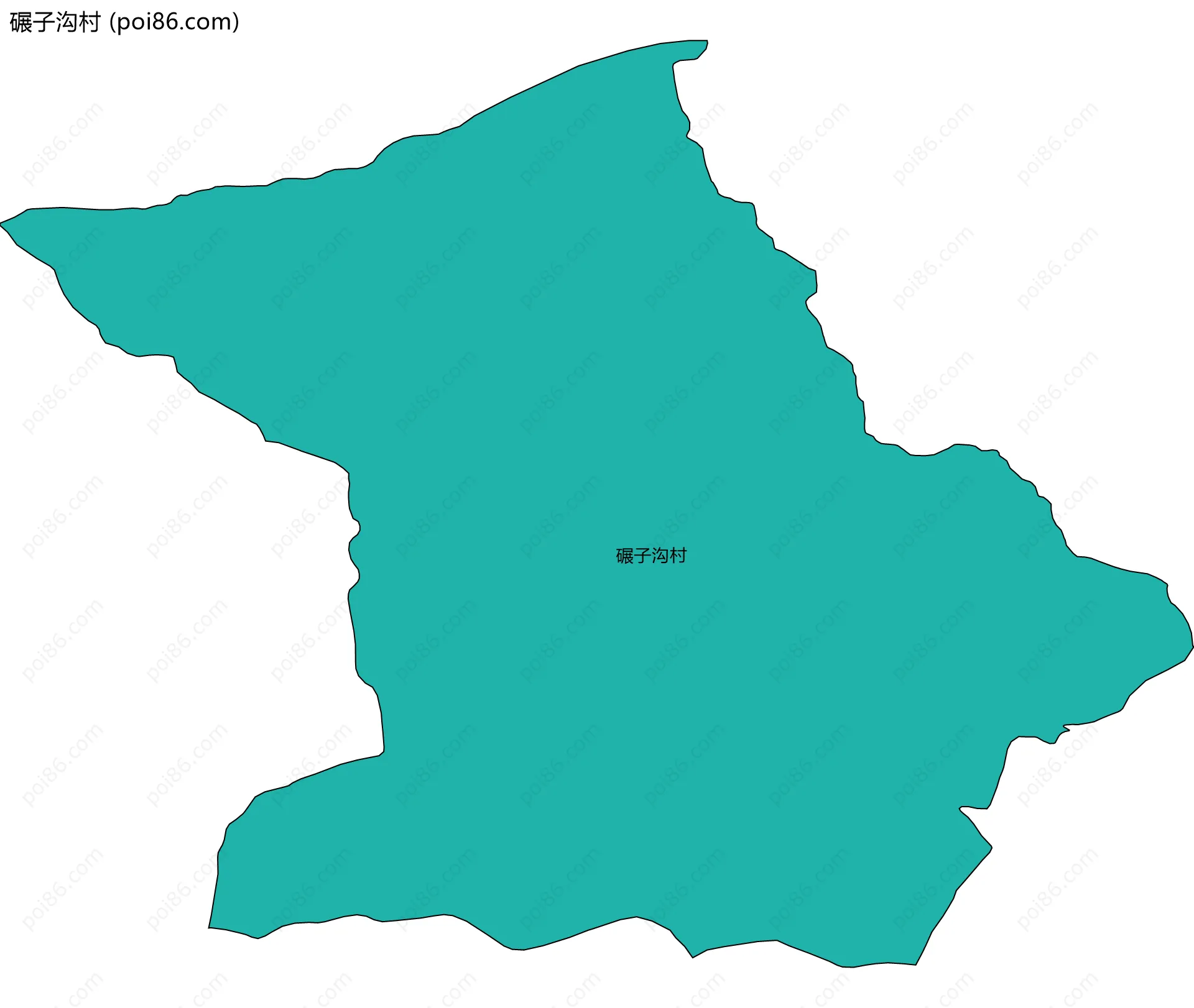 碾子沟村边界地图