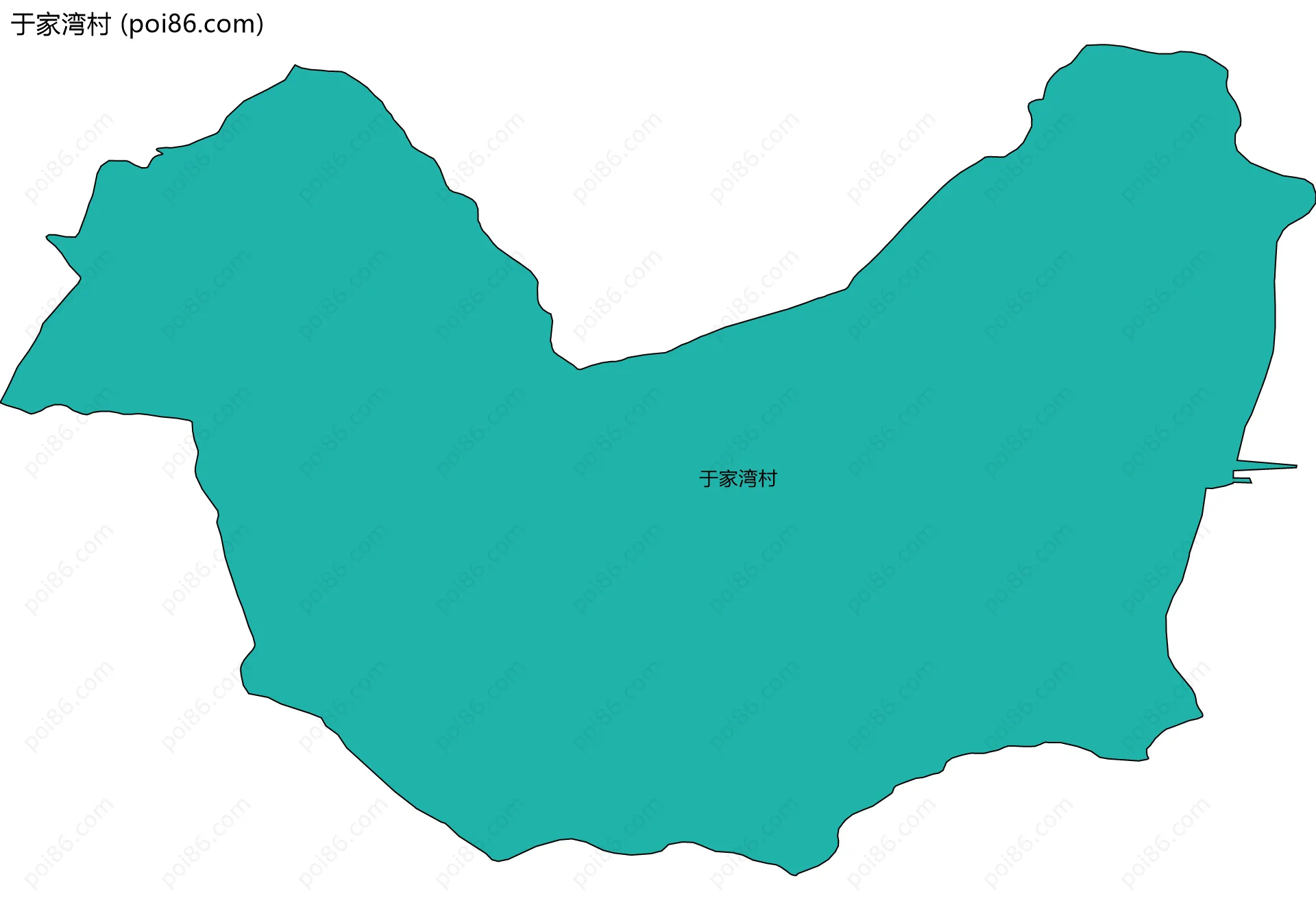 于家湾村边界地图