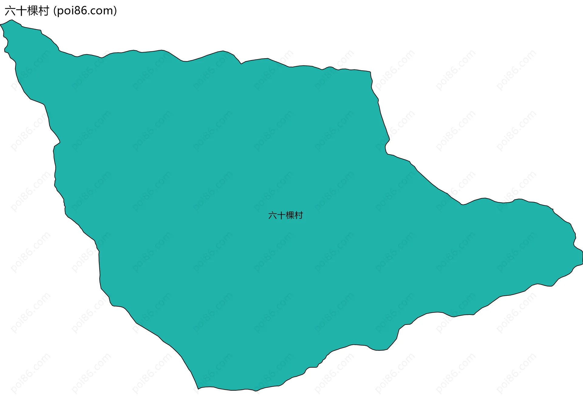 六十棵村边界地图