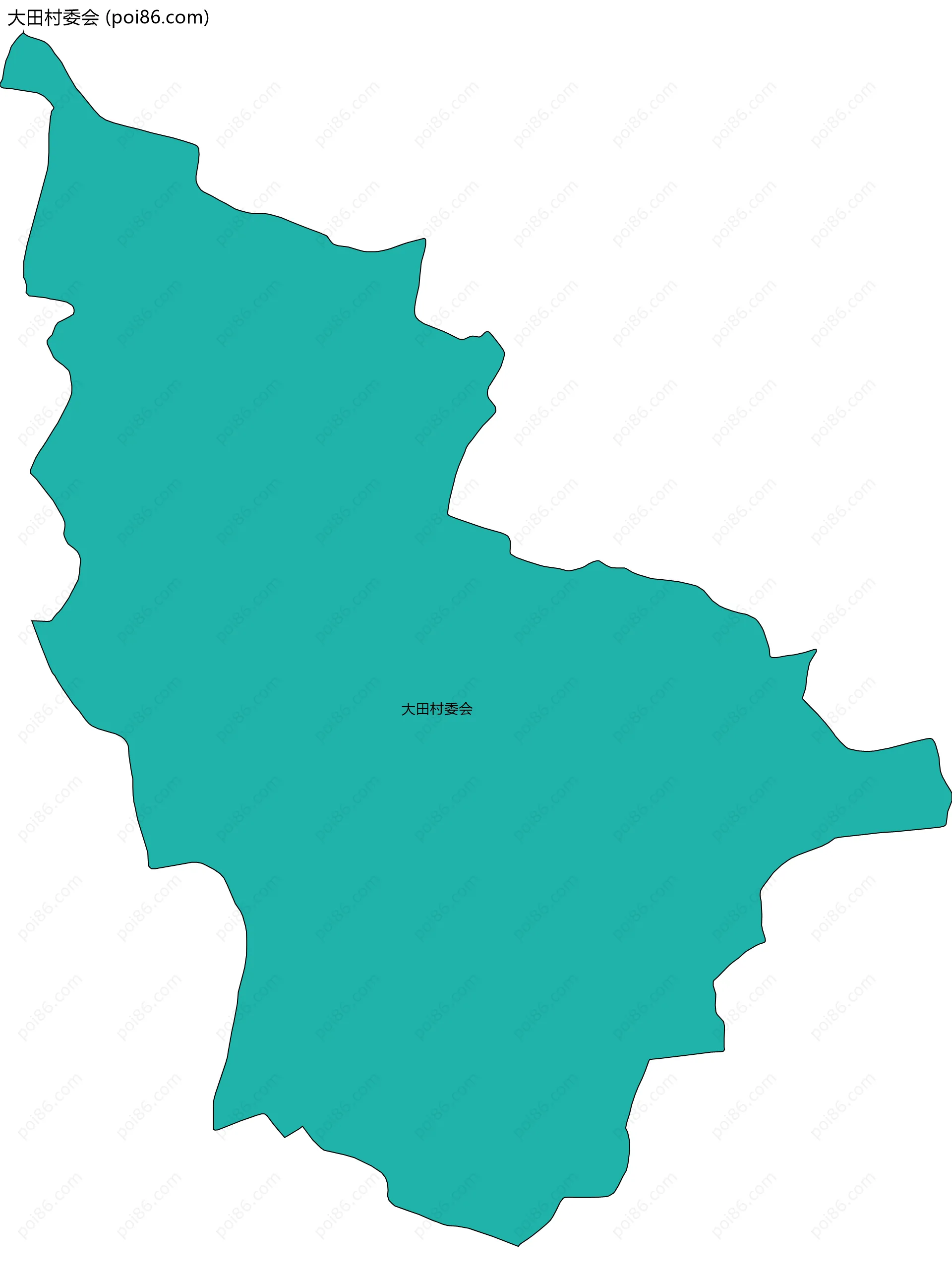 大田村委会边界地图