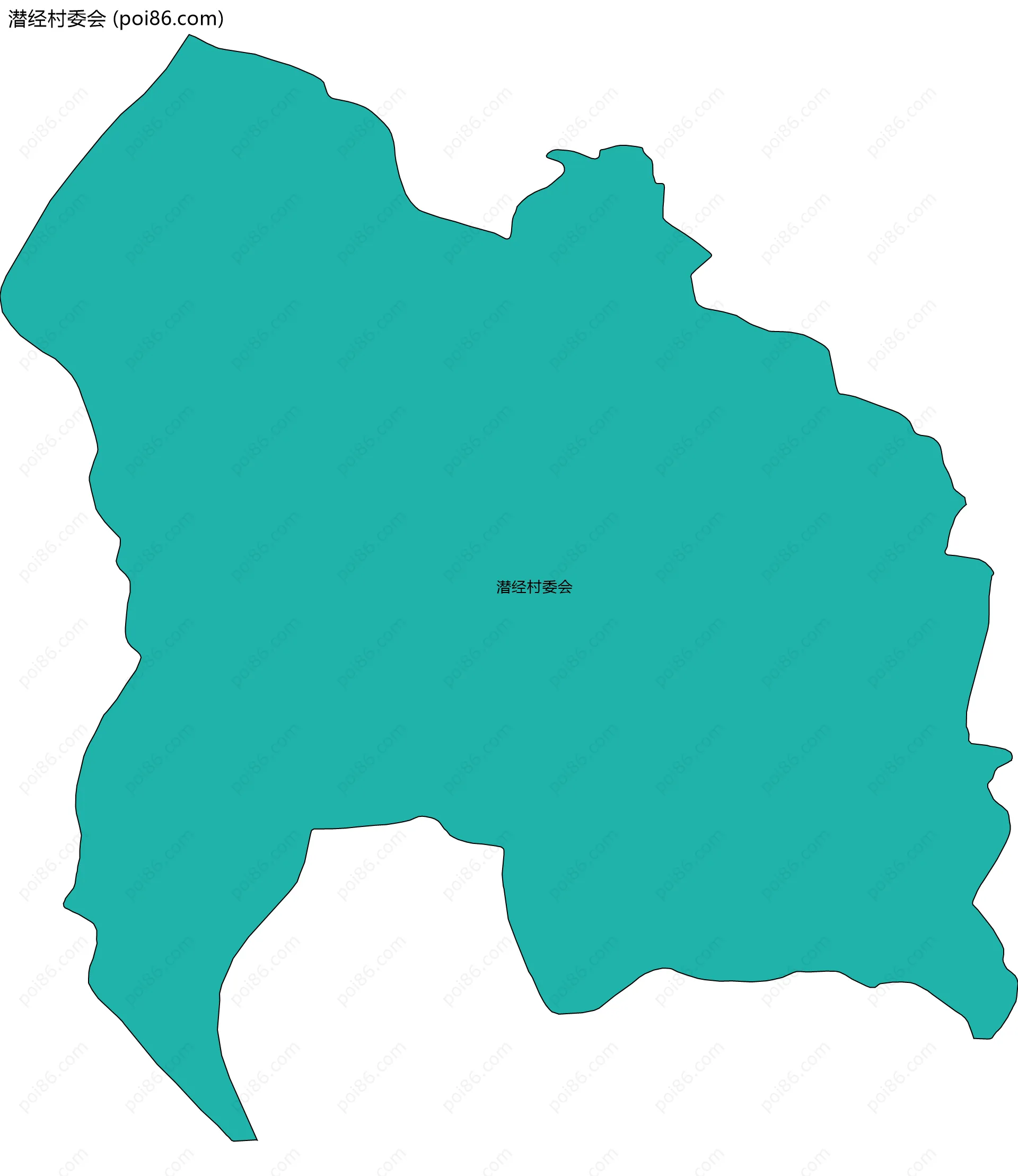 潜经村委会边界地图