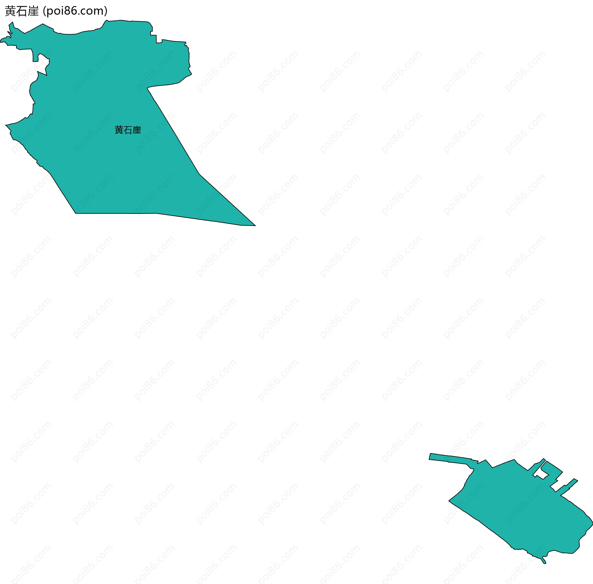 黄石崖边界地图