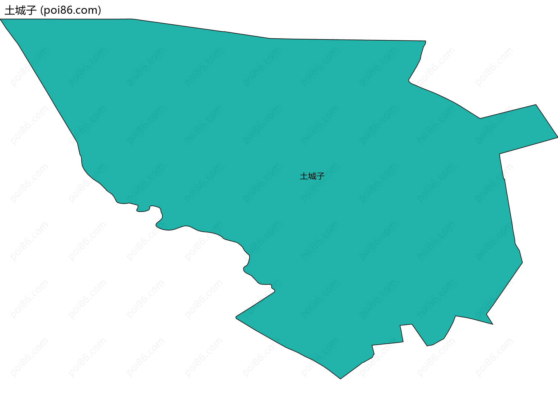 土城子边界地图
