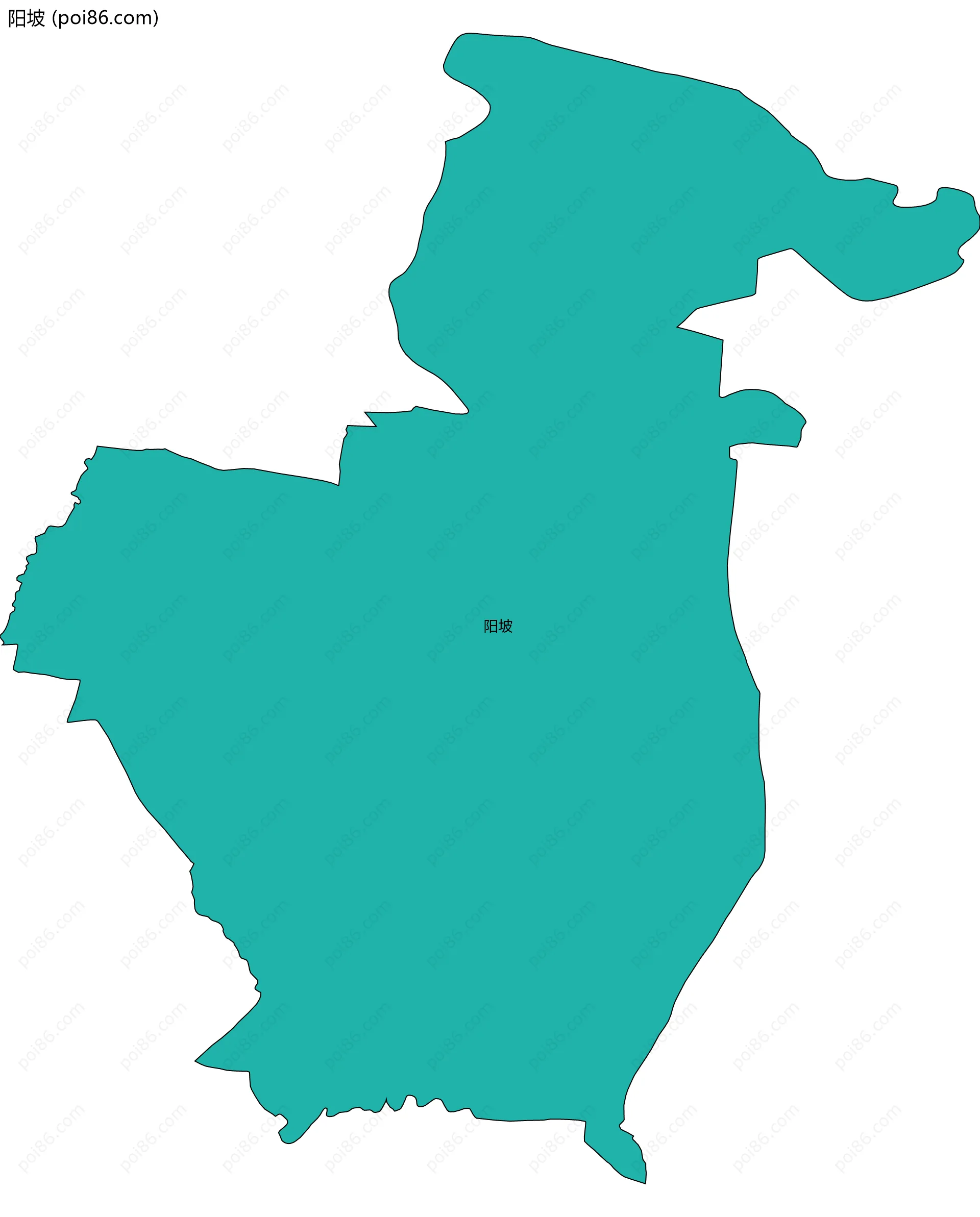 阳坡边界地图