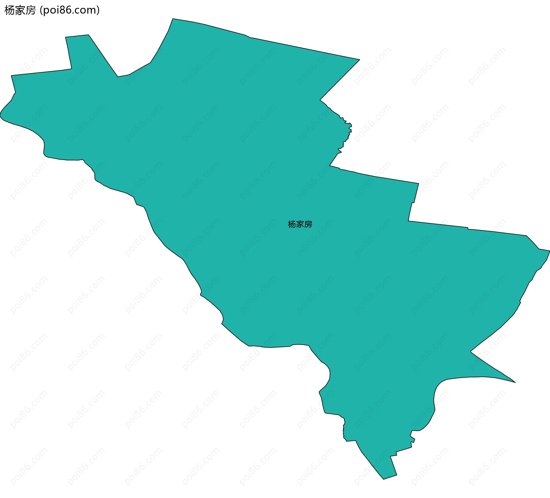 杨家房边界地图