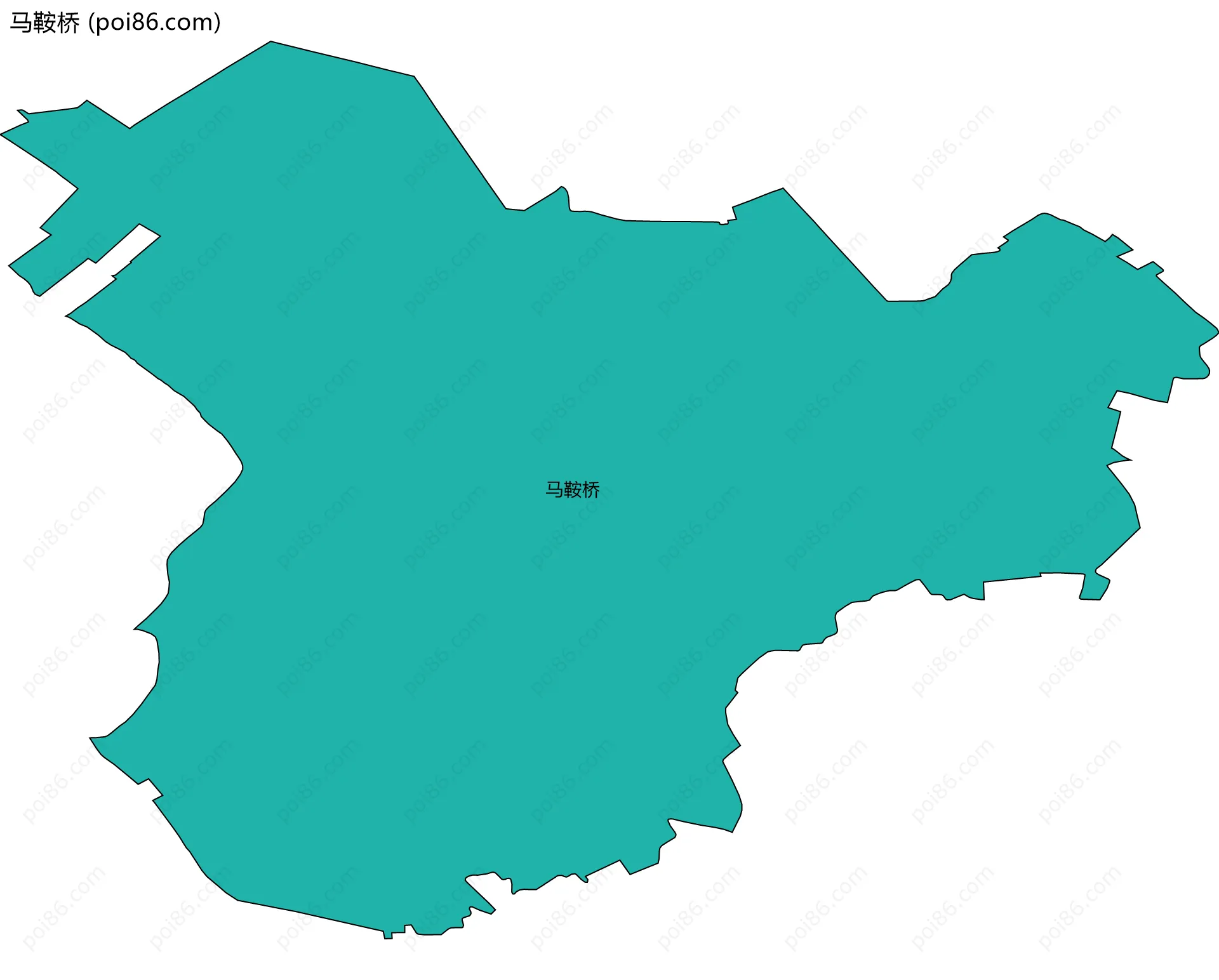 马鞍桥边界地图