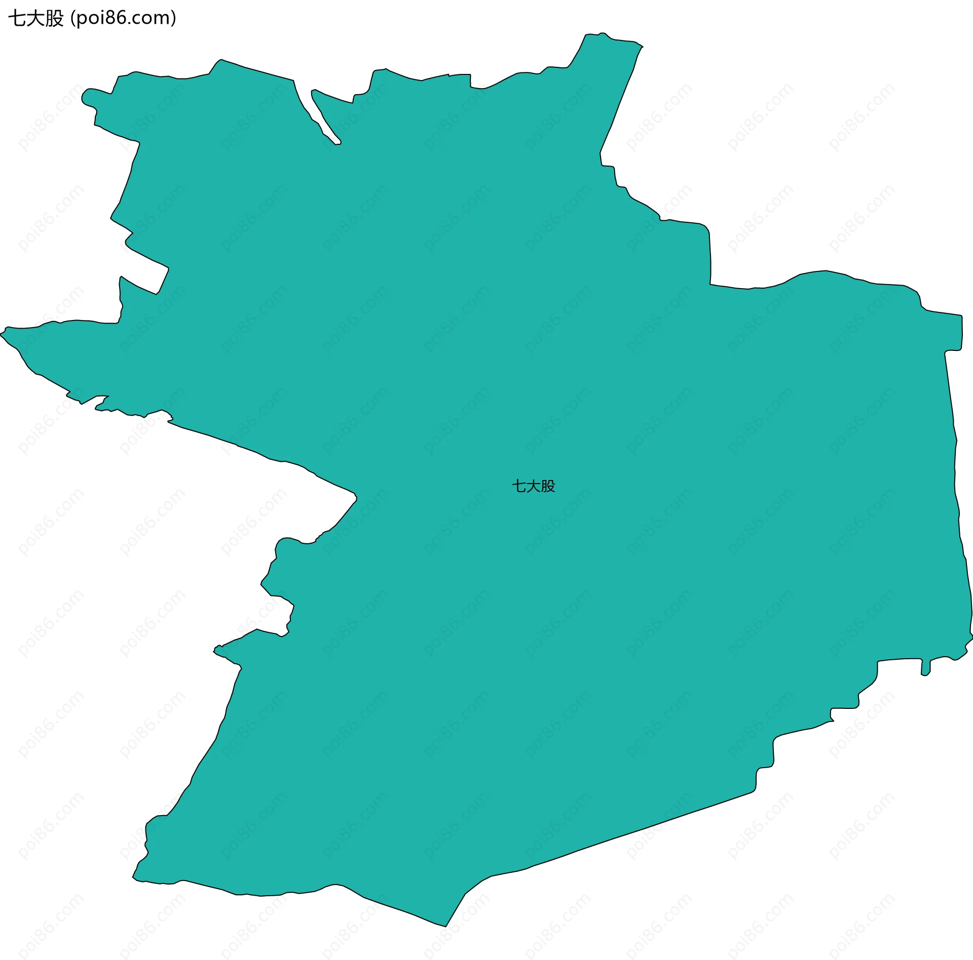 七大股边界地图