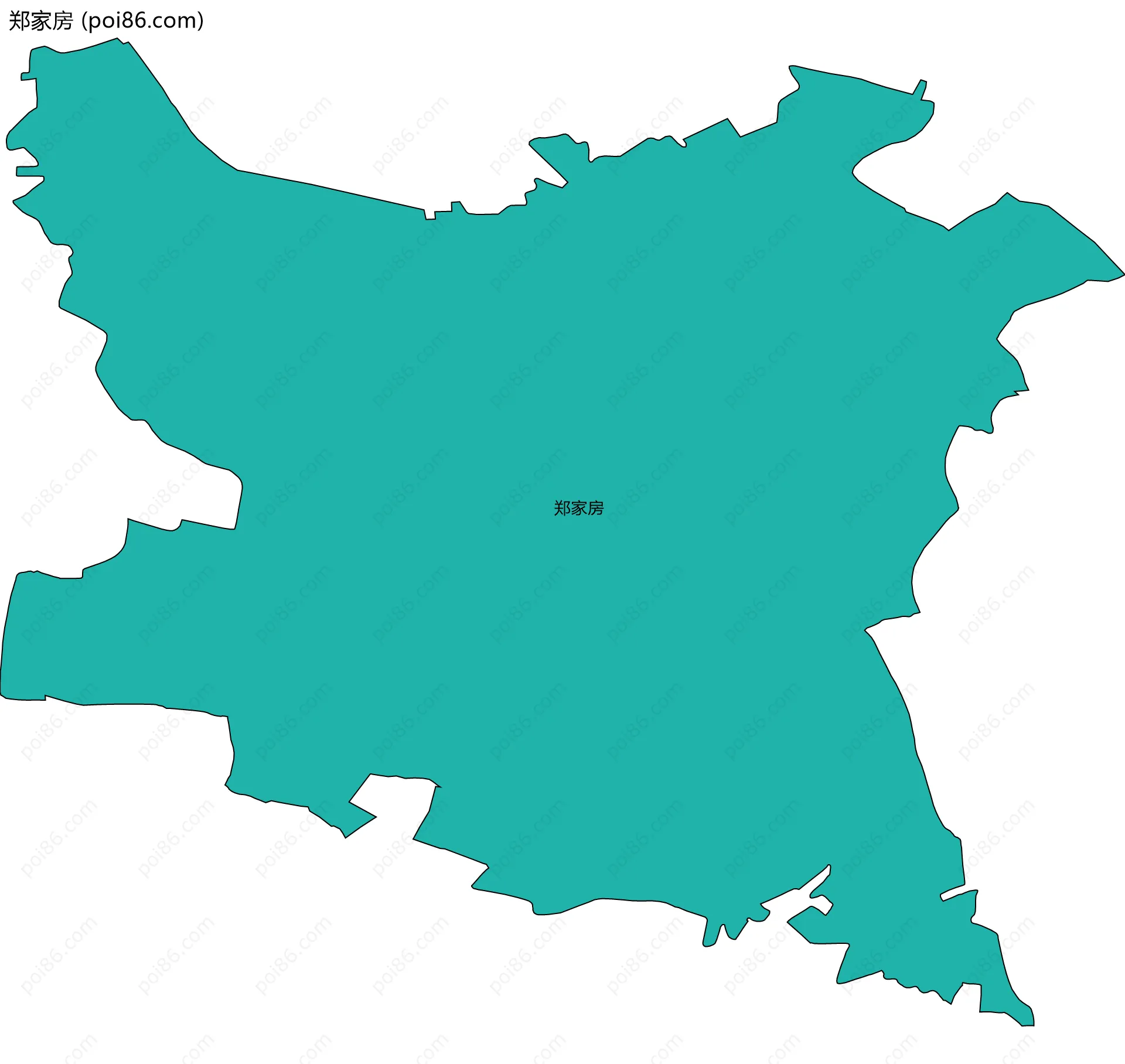 郑家房边界地图