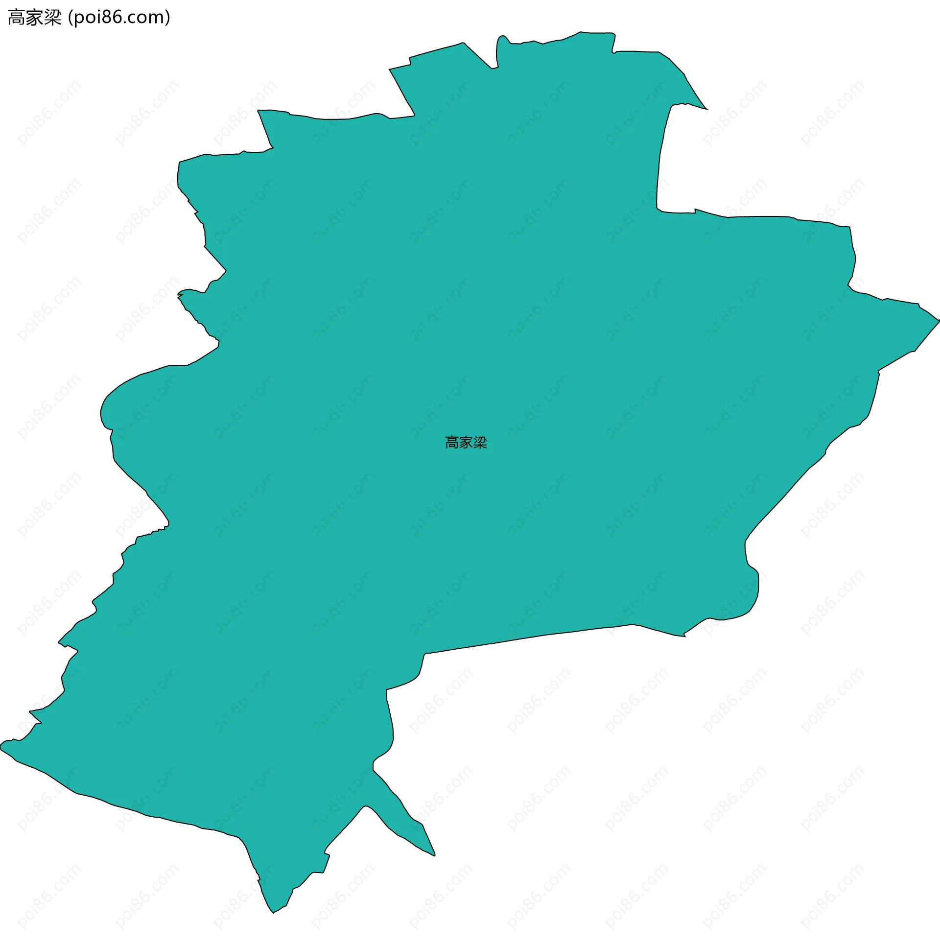 高家梁边界地图