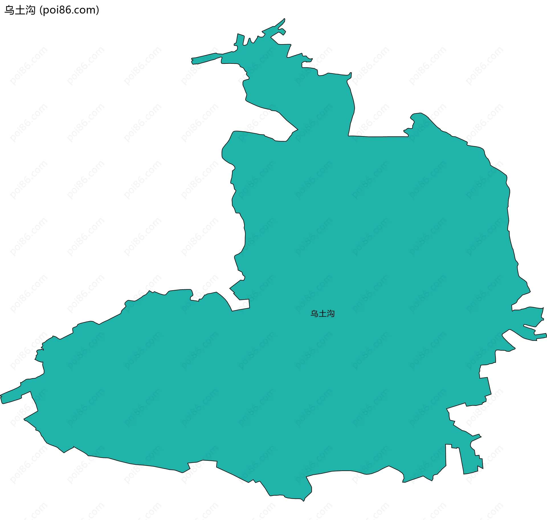 乌土沟边界地图