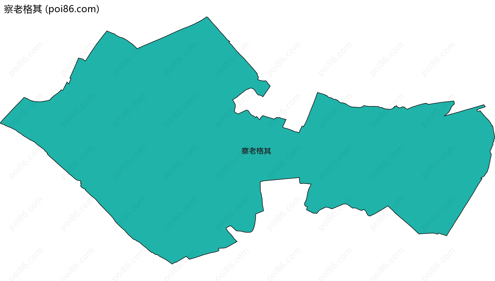 察老格其边界地图