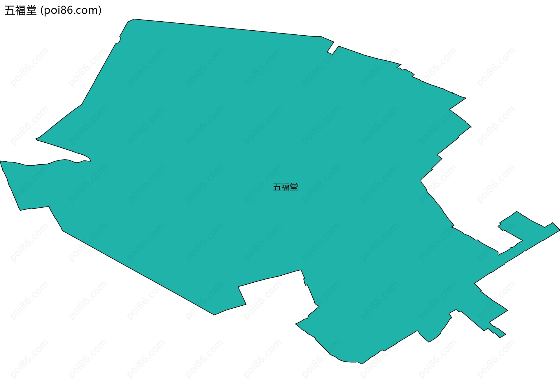 五福堂边界地图