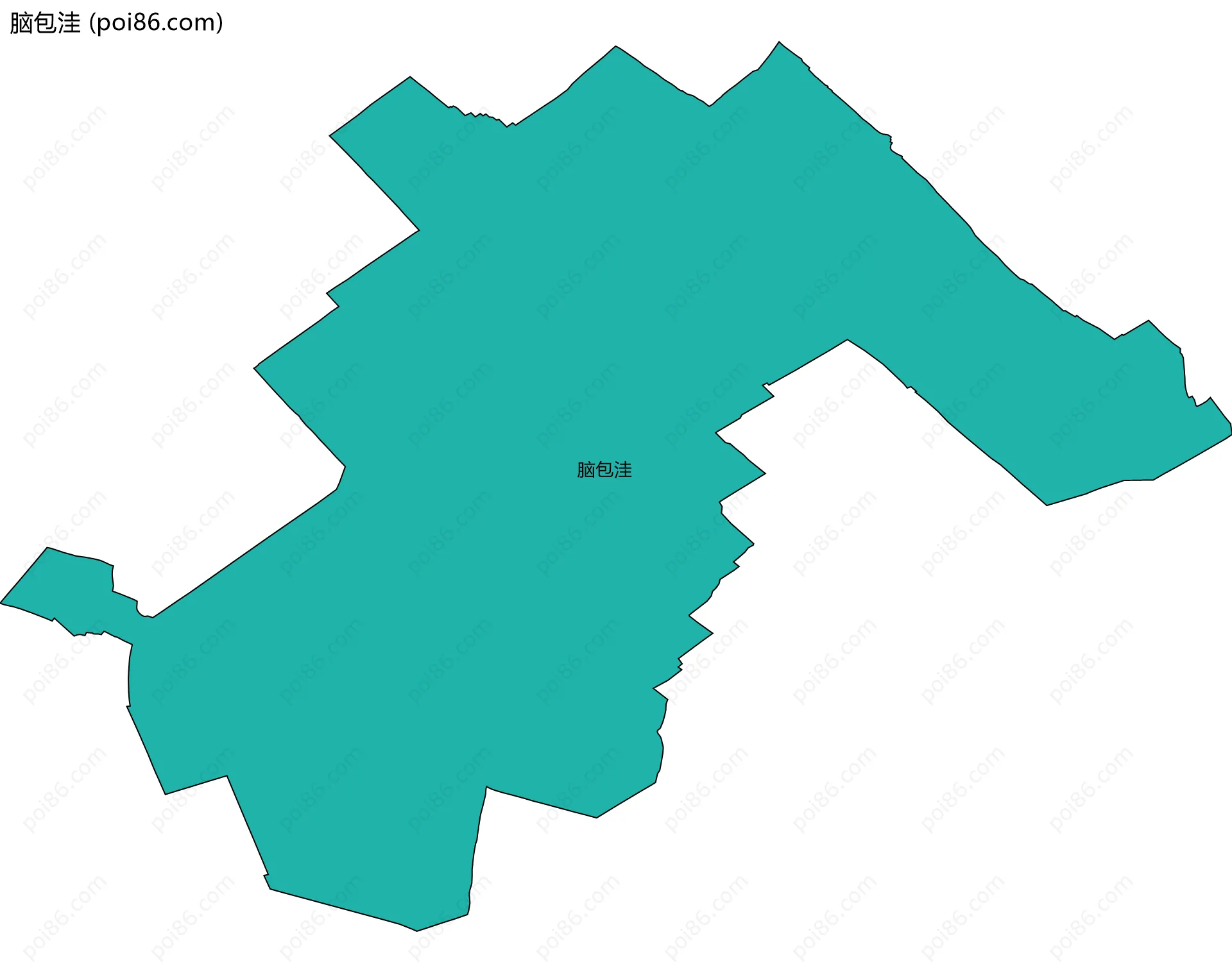 脑包洼边界地图
