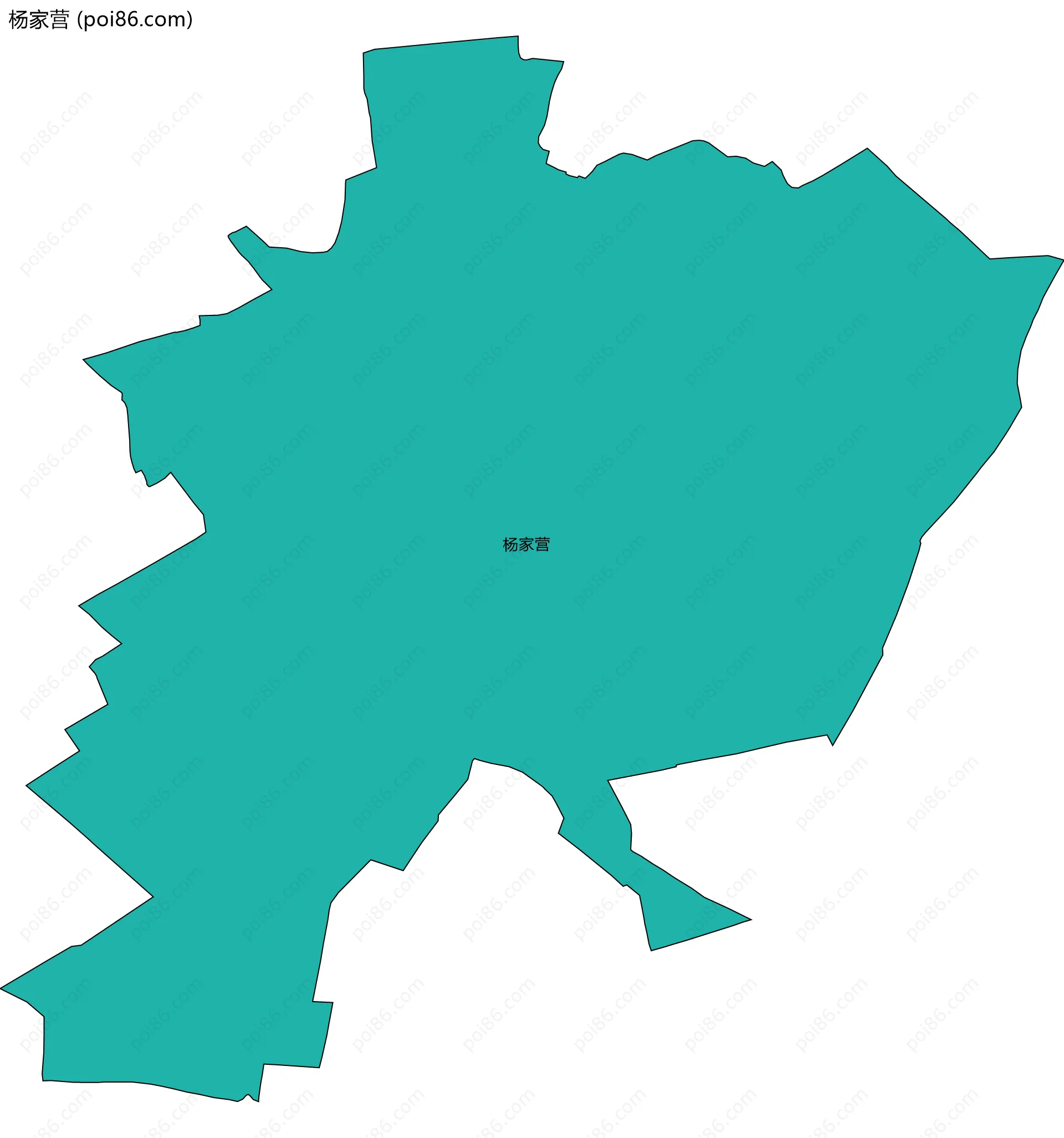 杨家营边界地图