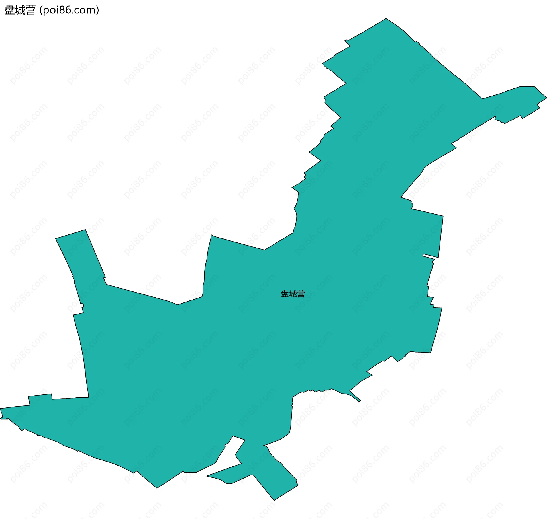 盘城营边界地图
