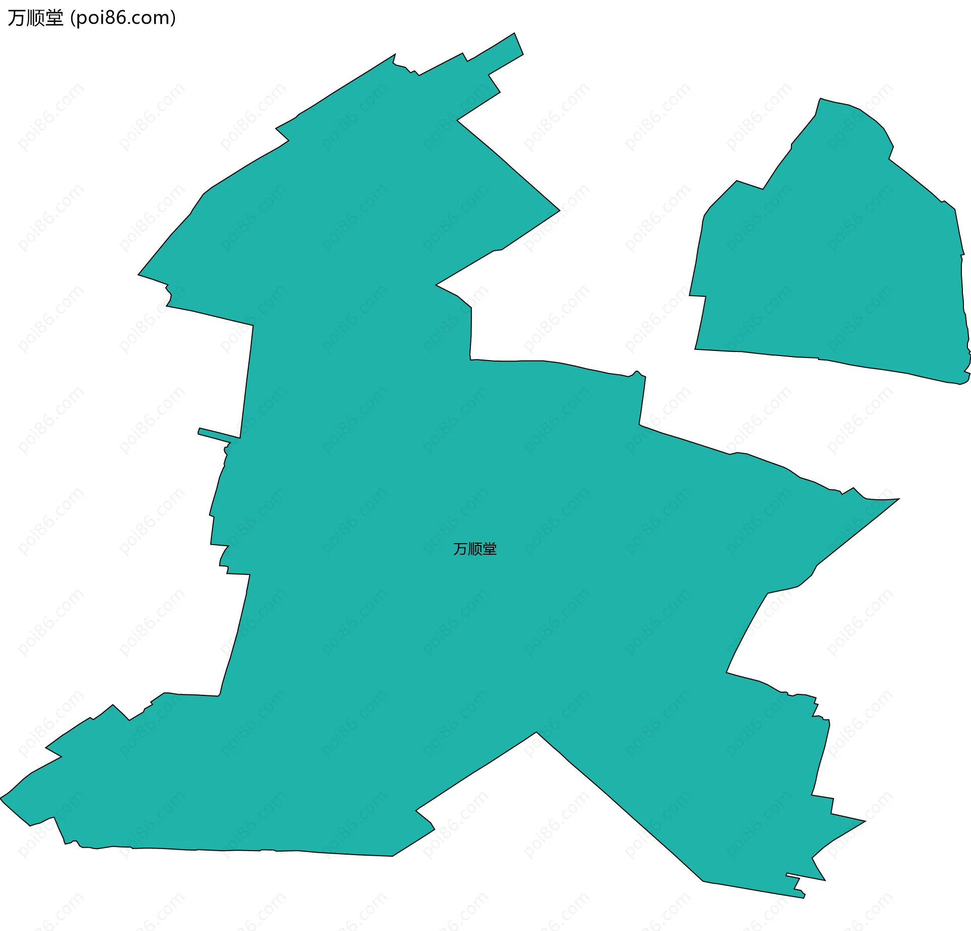 万顺堂边界地图