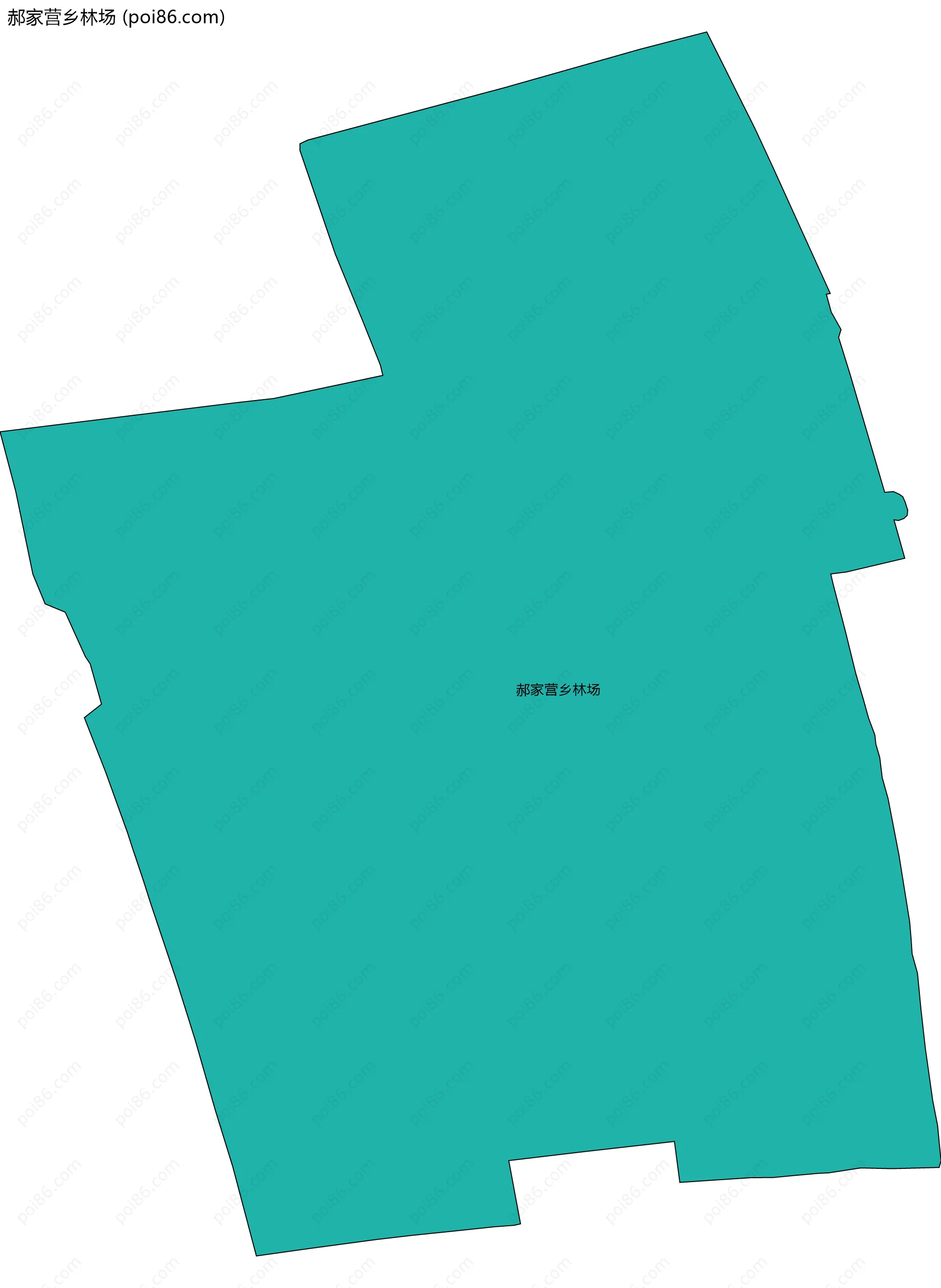 郝家营乡林场边界地图