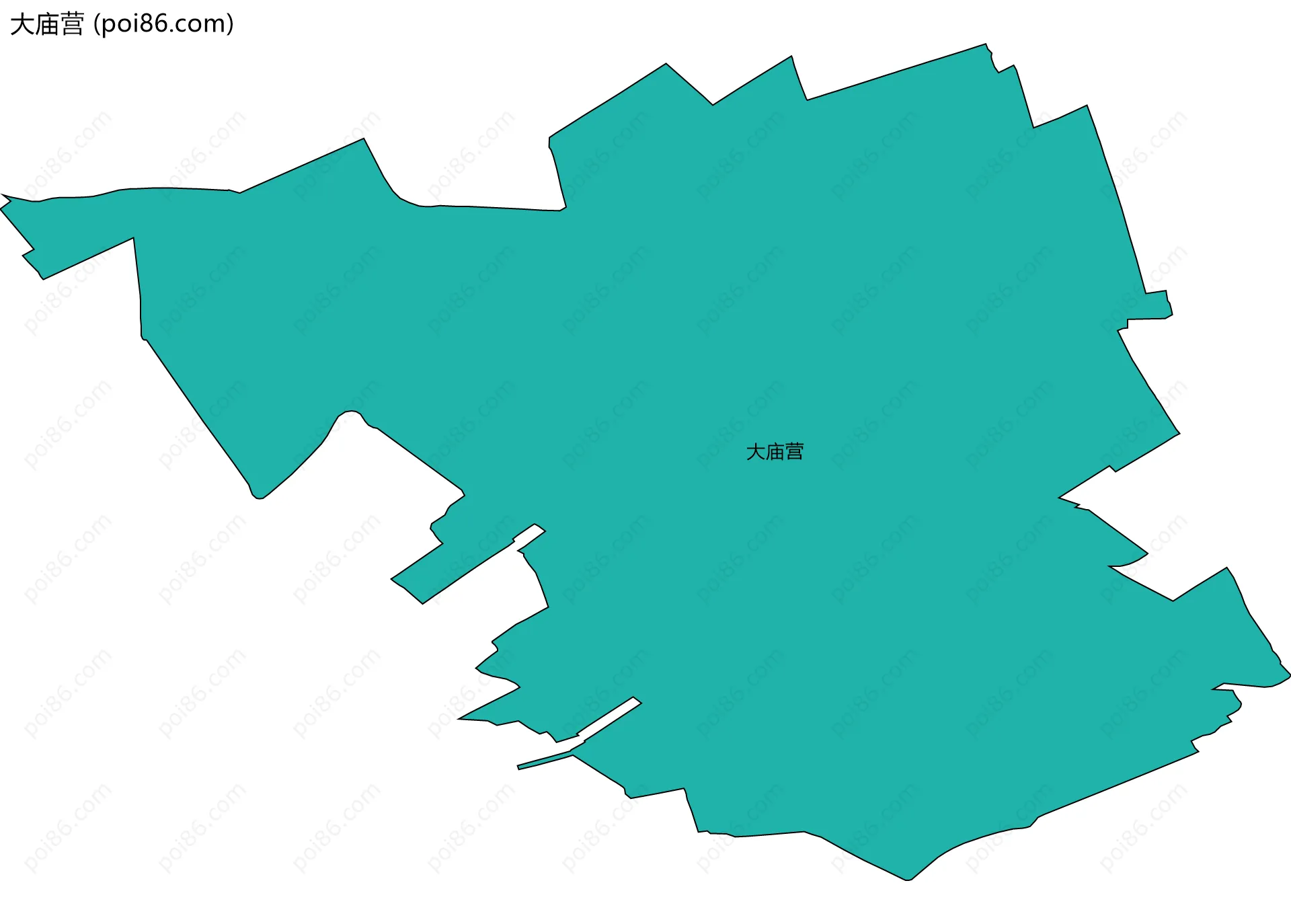 大庙营边界地图
