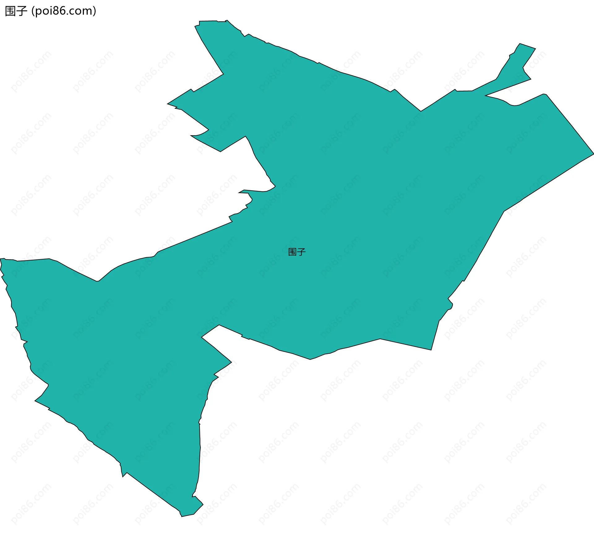 围子边界地图