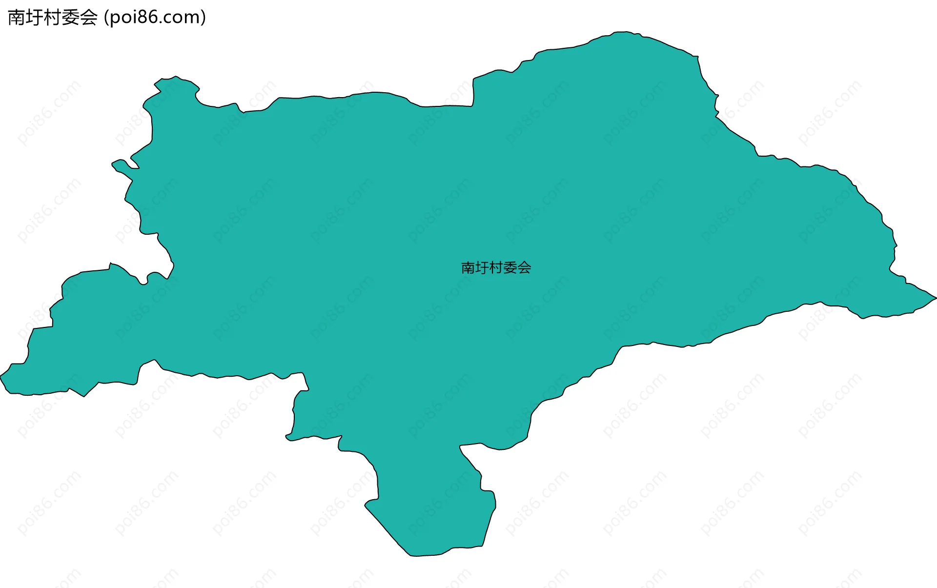 南圩村委会边界地图