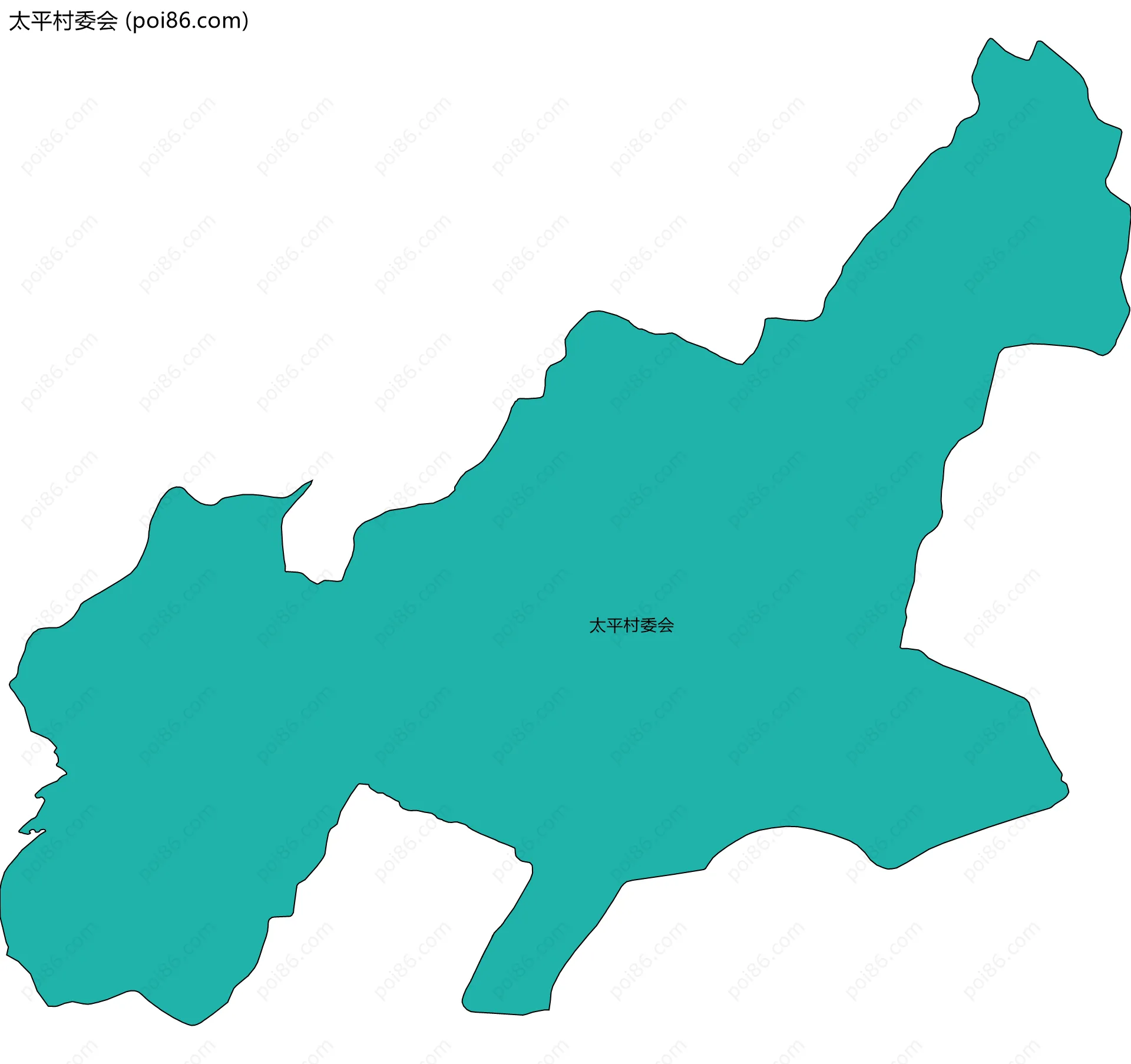 太平村委会边界地图