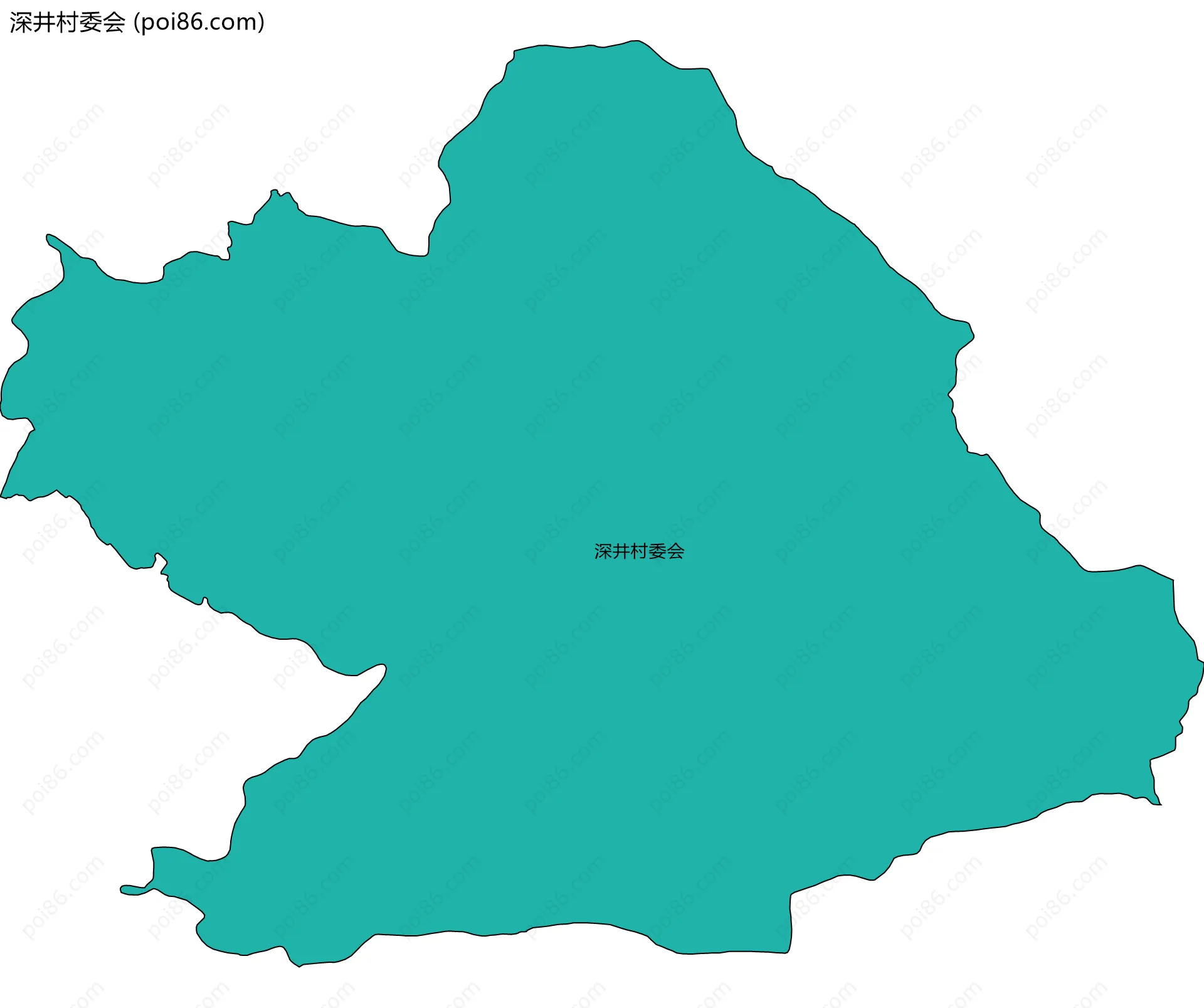 深井村委会边界地图