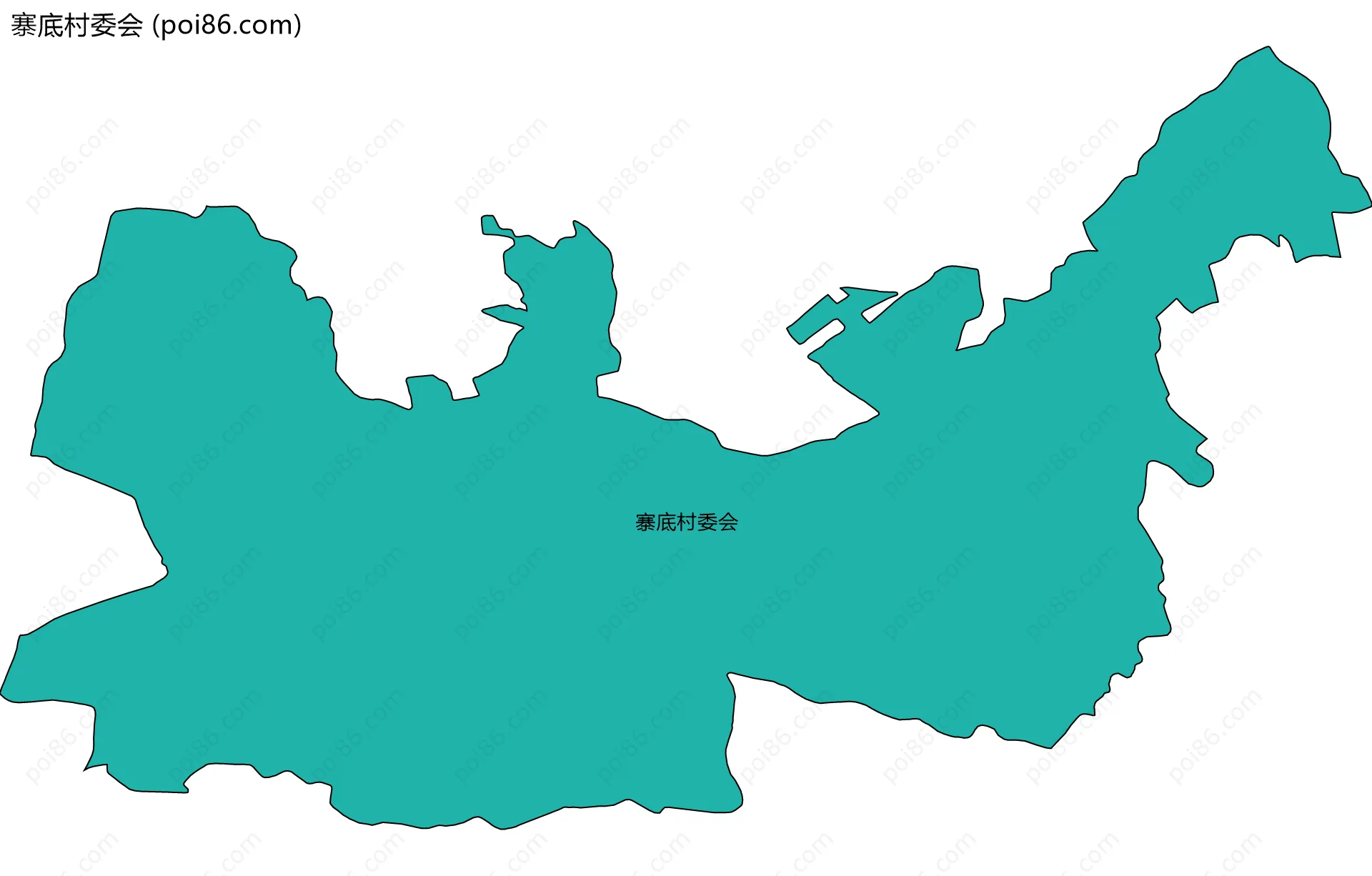 寨底村委会边界地图