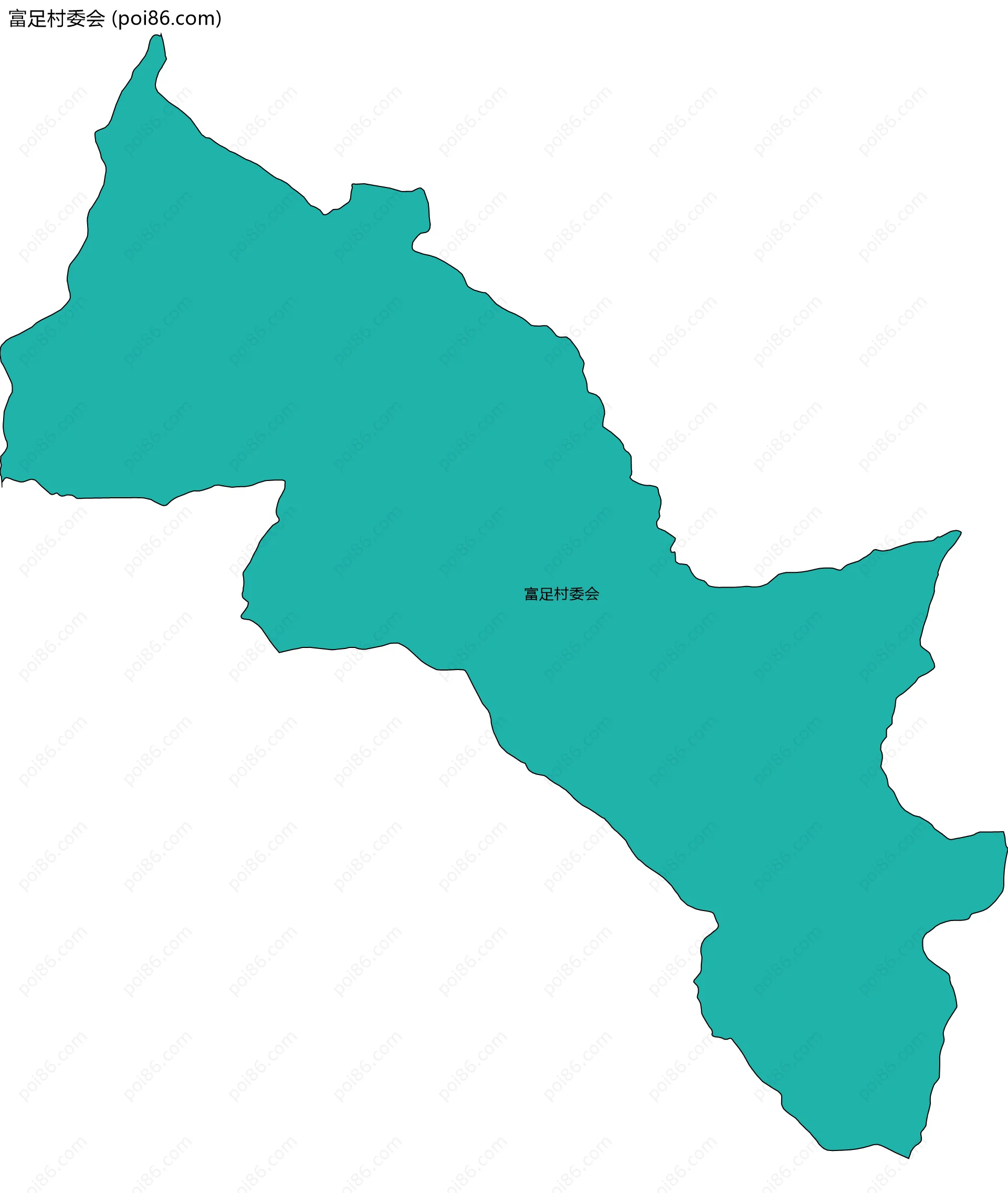 富足村委会边界地图