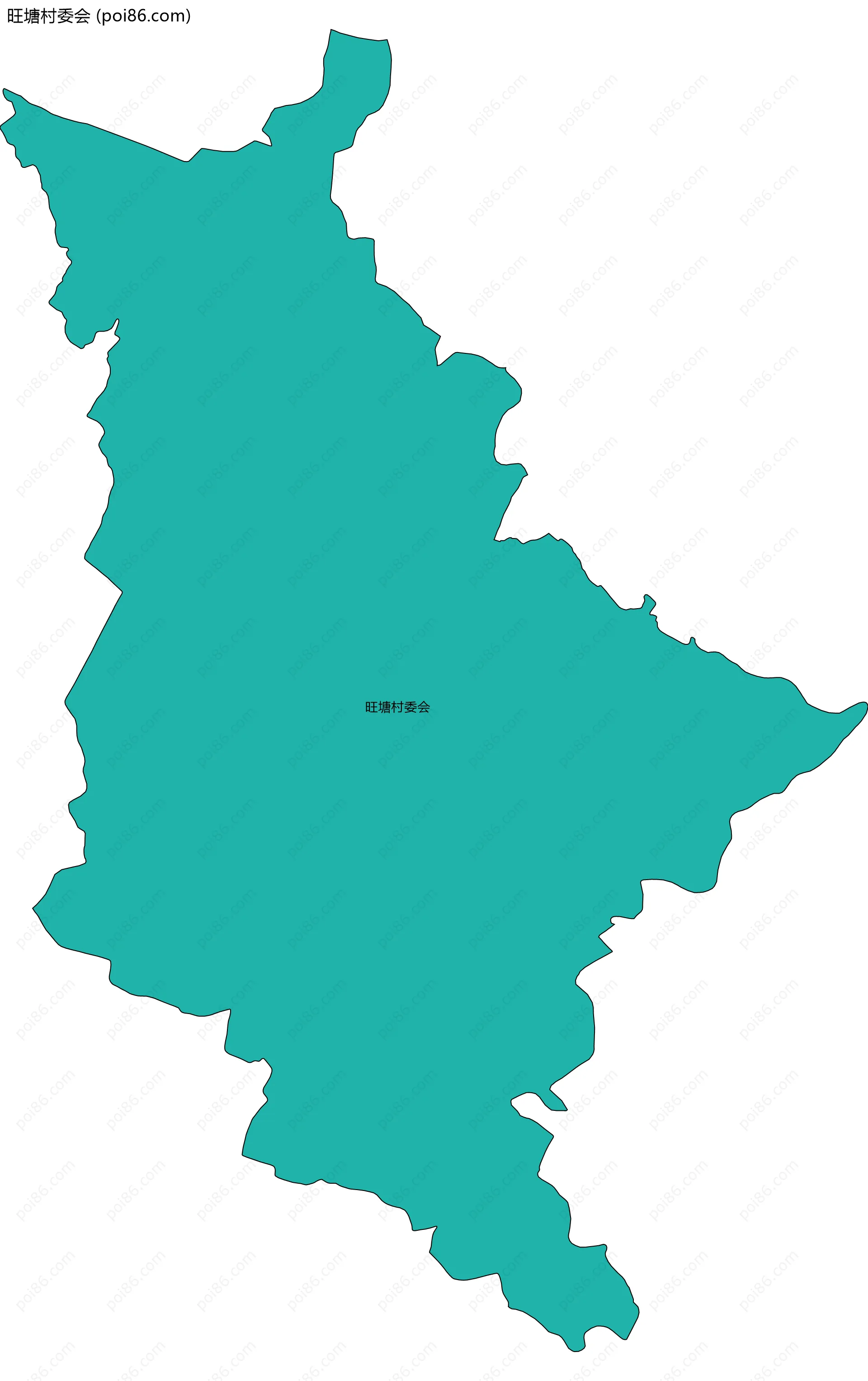 旺塘村委会边界地图