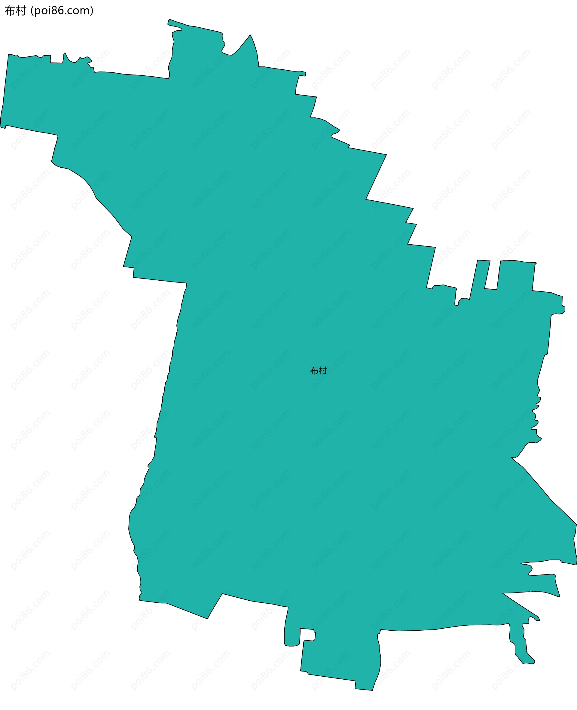 布村边界地图